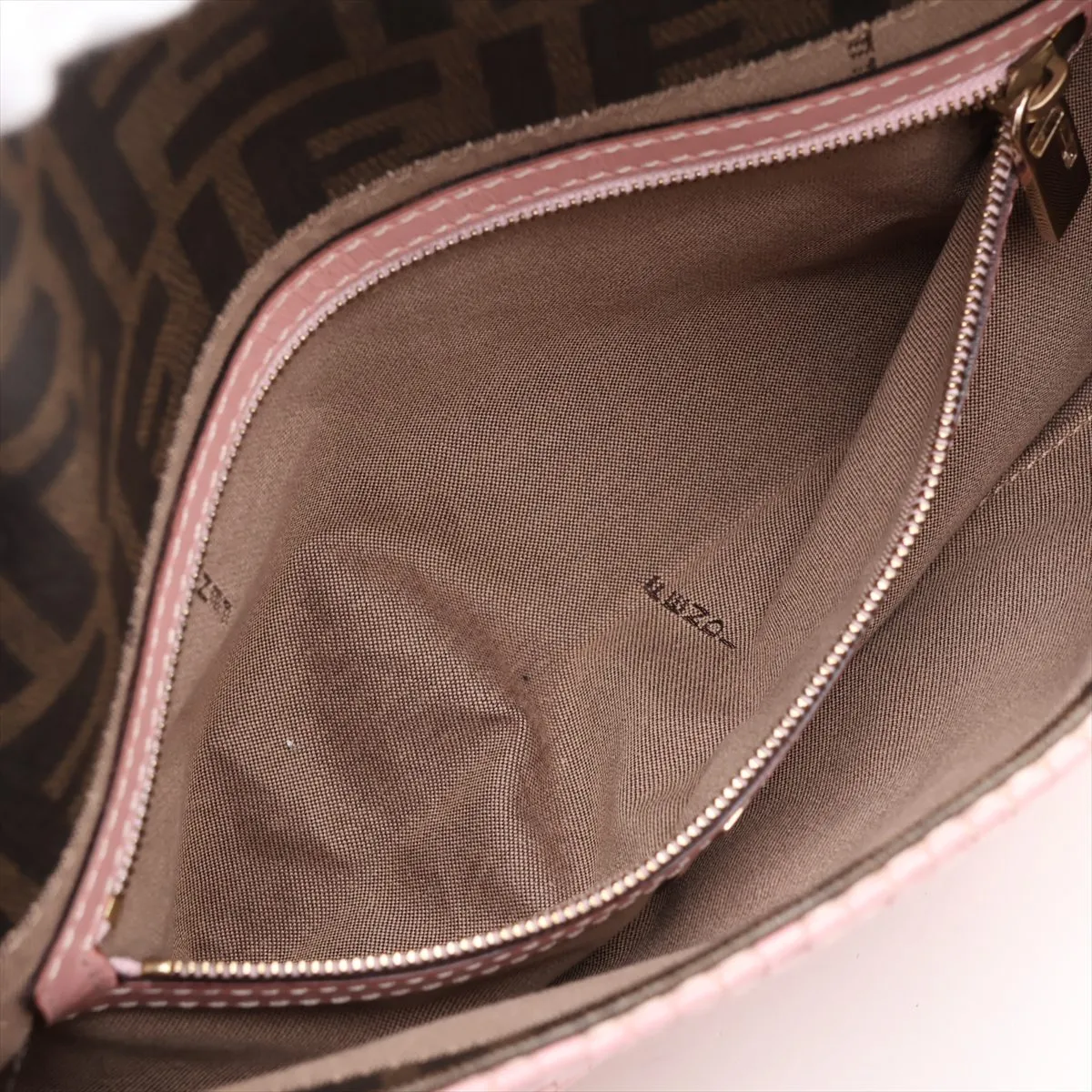 Mamma Bucket Leather Shoulder Bag, Pink, 8BR600 — view 8