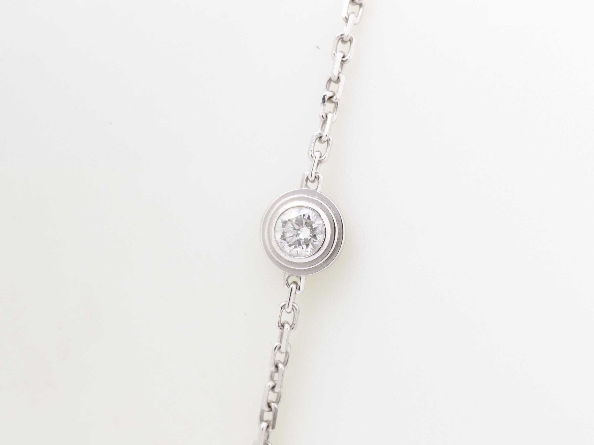 Damour Bracelet, 1PD (Pearl Diamond), 750WG (White Gold), 1.3g, Wrist size approx. 17cm — view 2