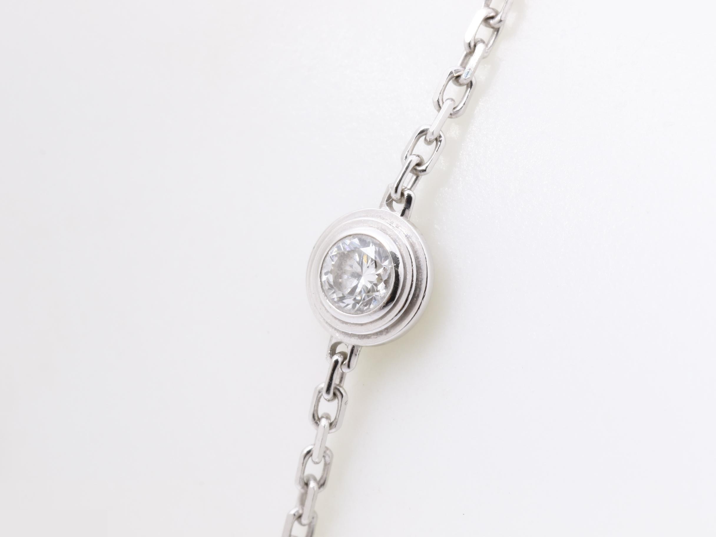 Damour Bracelet, 1PD (Pearl Diamond), 750WG (White Gold), 1.3g, Wrist size approx. 17cm — view 3