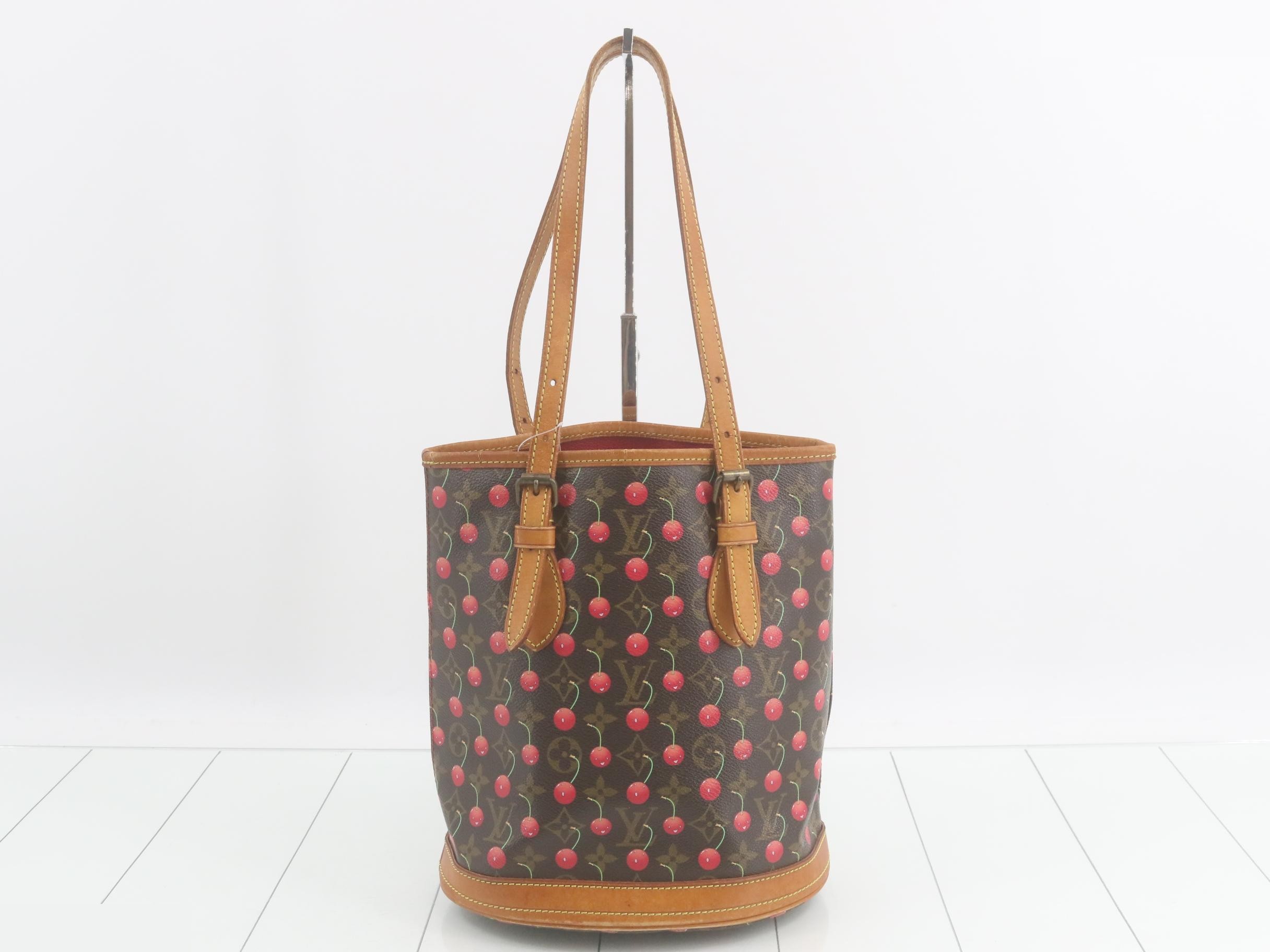 Monogram Cherry Bucket PM — view 2