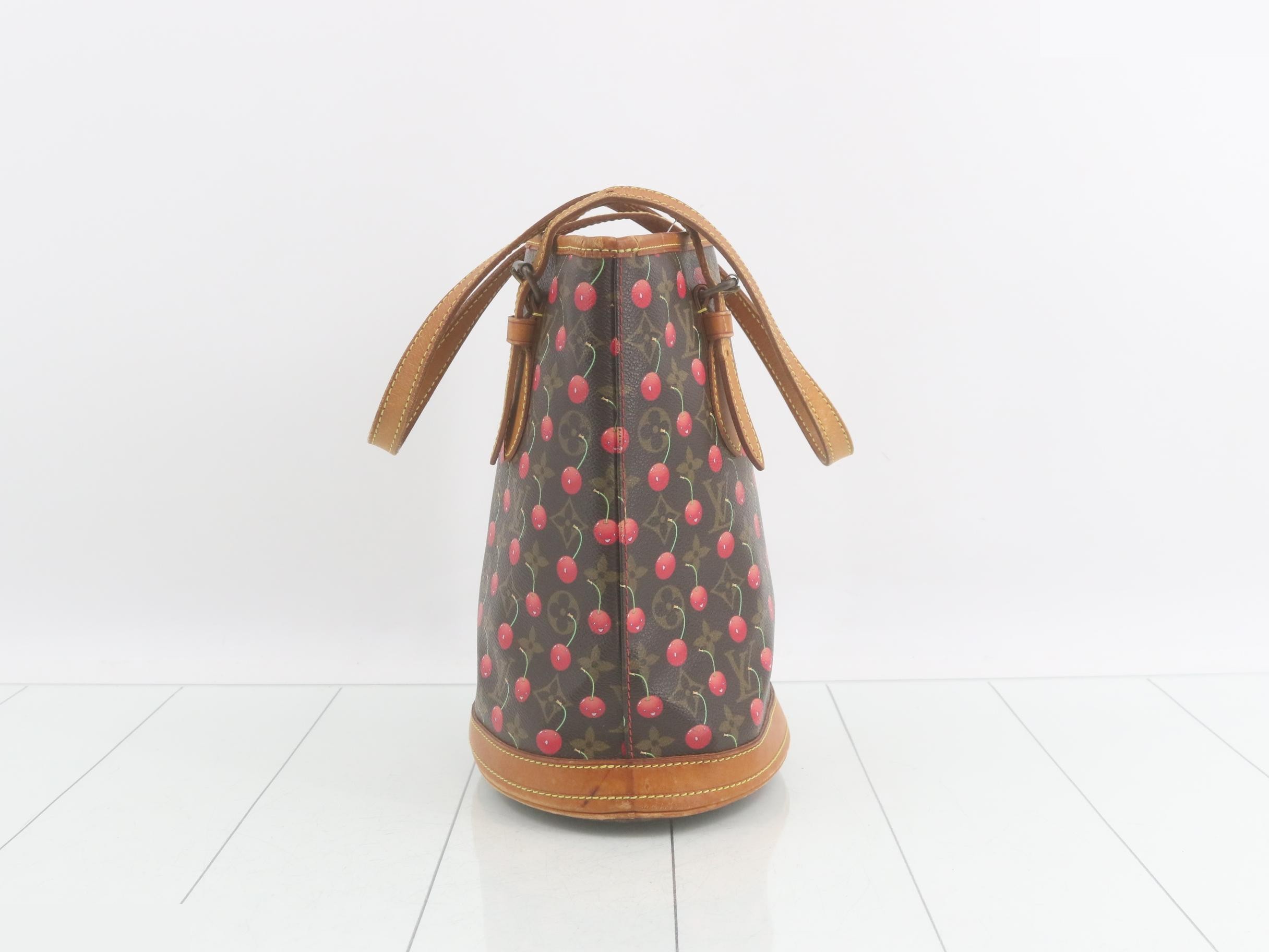 Monogram Cherry Bucket PM — view 3