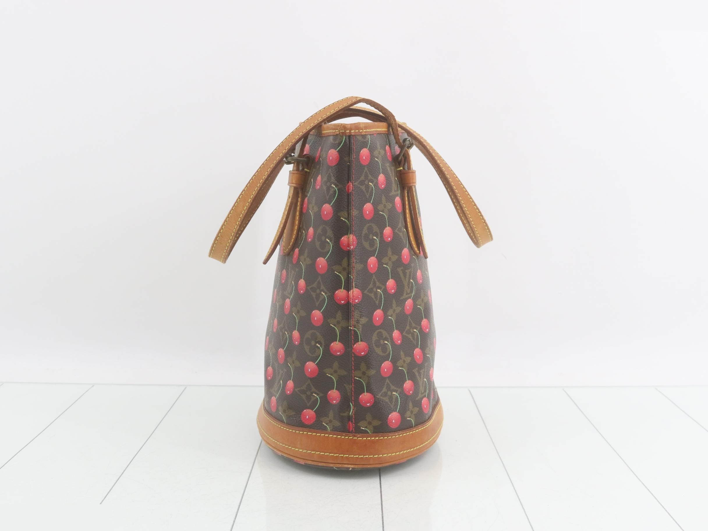 Monogram Cherry Bucket PM — view 4