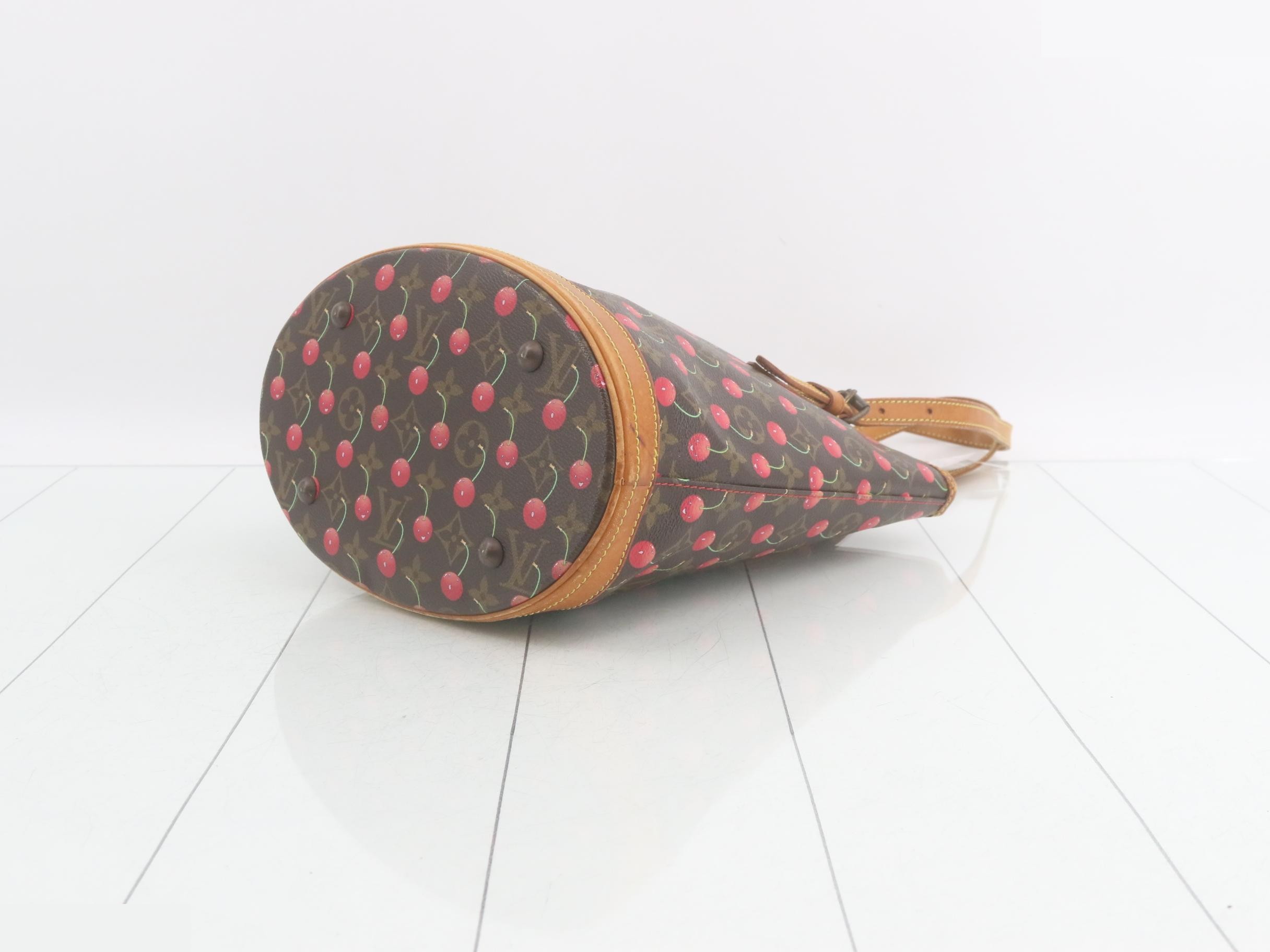 Monogram Cherry Bucket PM — view 6