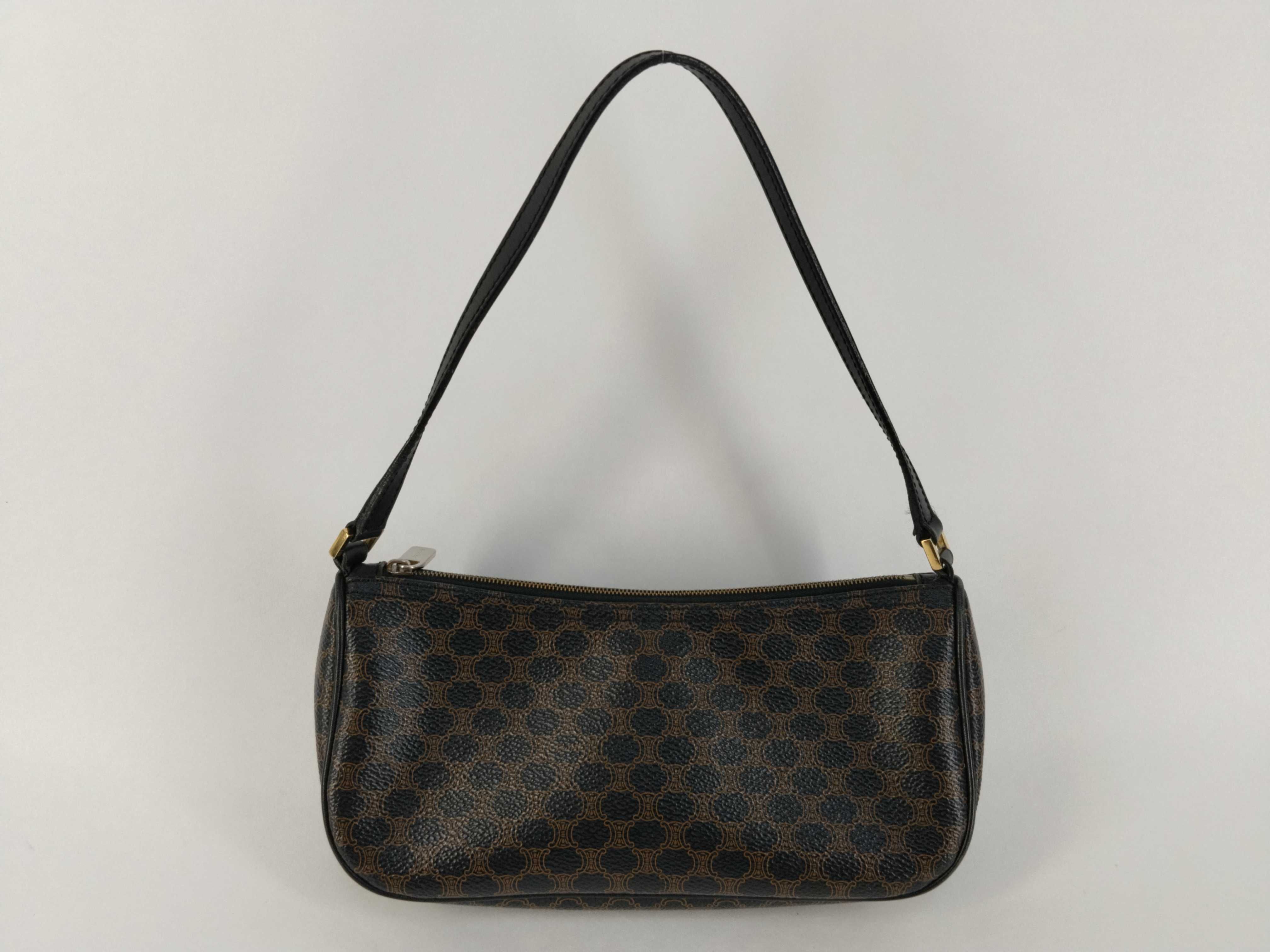 handbag, Macadam pattern, black handbag