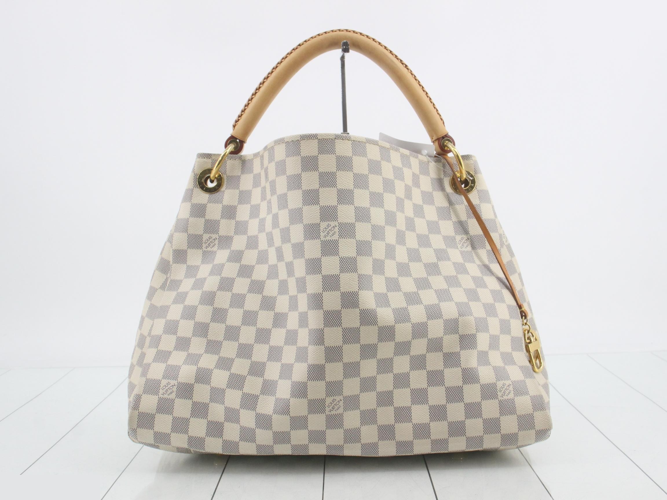 Damier Azur Artsy MM Shoulder Bag