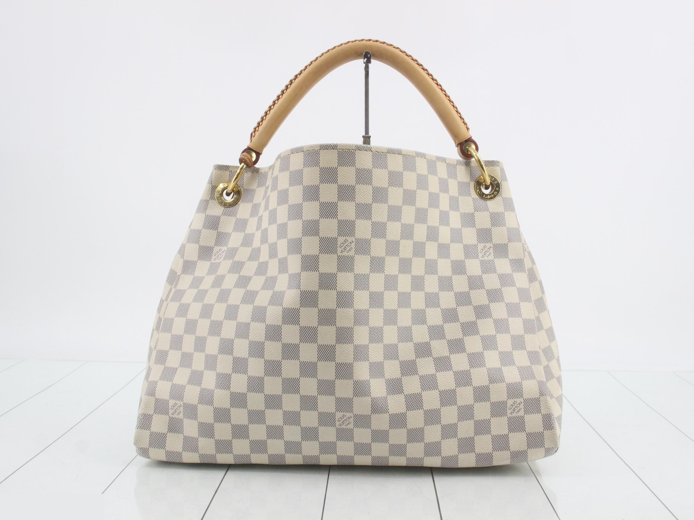 Damier Azur Artsy MM Shoulder Bag — view 2