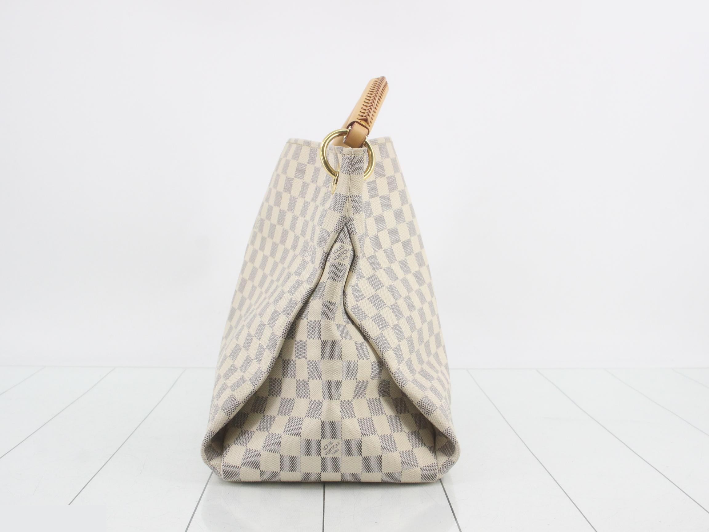 Damier Azur Artsy MM Shoulder Bag — view 4