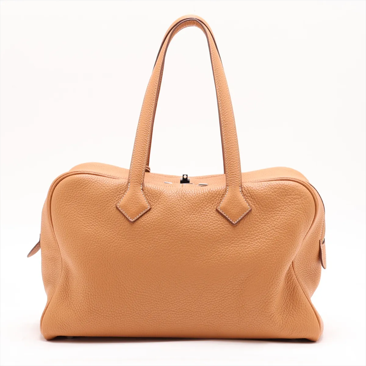 Victoria 35 Taurillon Clemence Natural Sable Silver Hardware B: 2023 — view 2