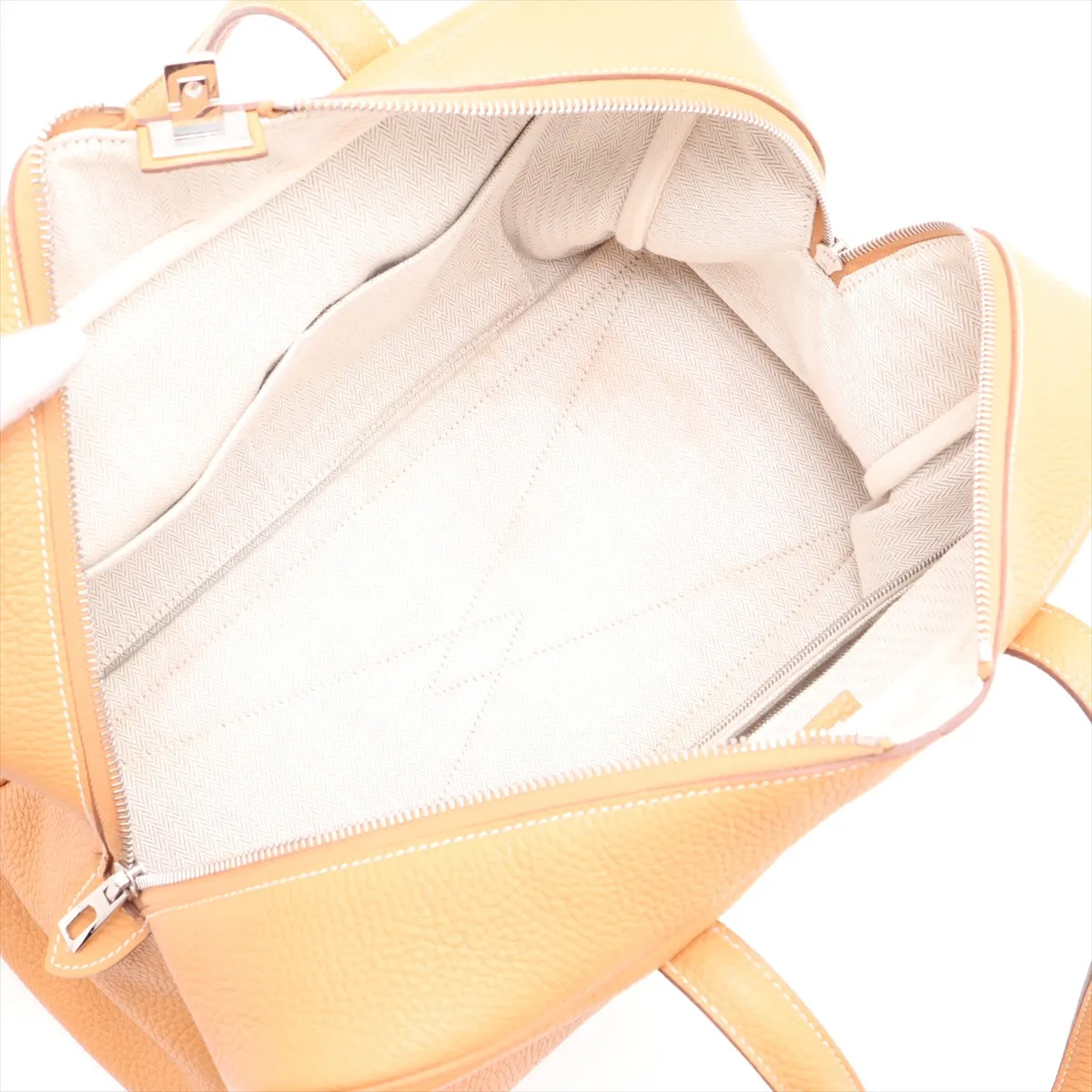 Victoria 35 Taurillon Clemence Natural Sable Silver Hardware B: 2023 — view 7