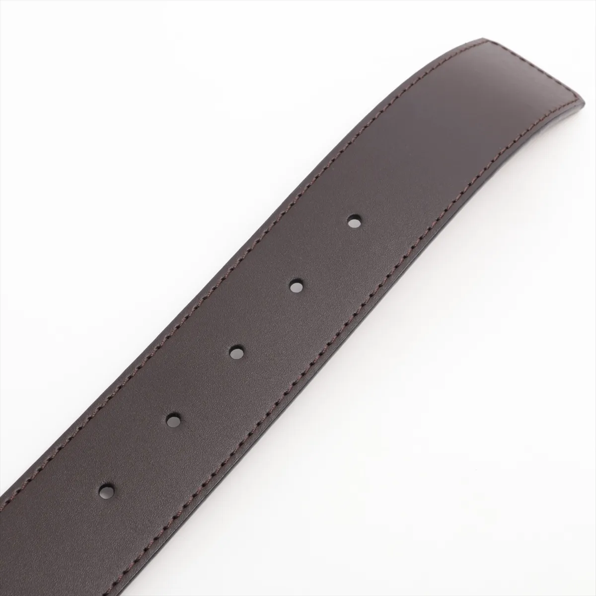 M9887 Ceinture LV Initial CT4158 Belt 110 Leather Black x Brown — view 3