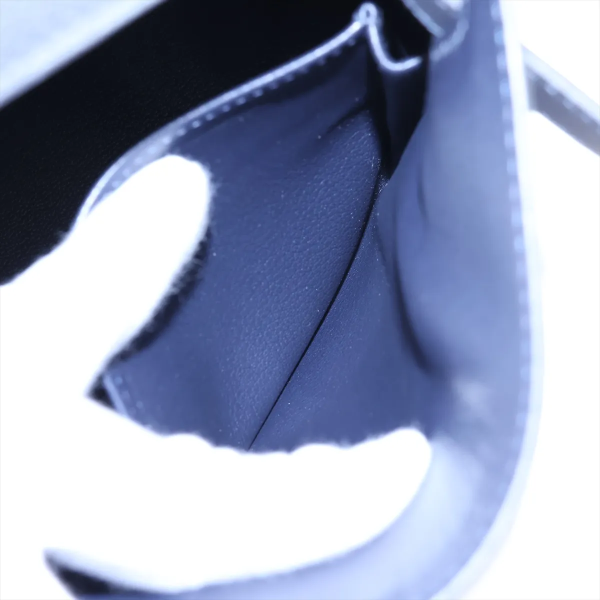 [Individually packaged] Hermes Kelly 28 Retourne Verso Evercolor Blue Indigo x Navy Silver Hardware K: 2025 — view 11