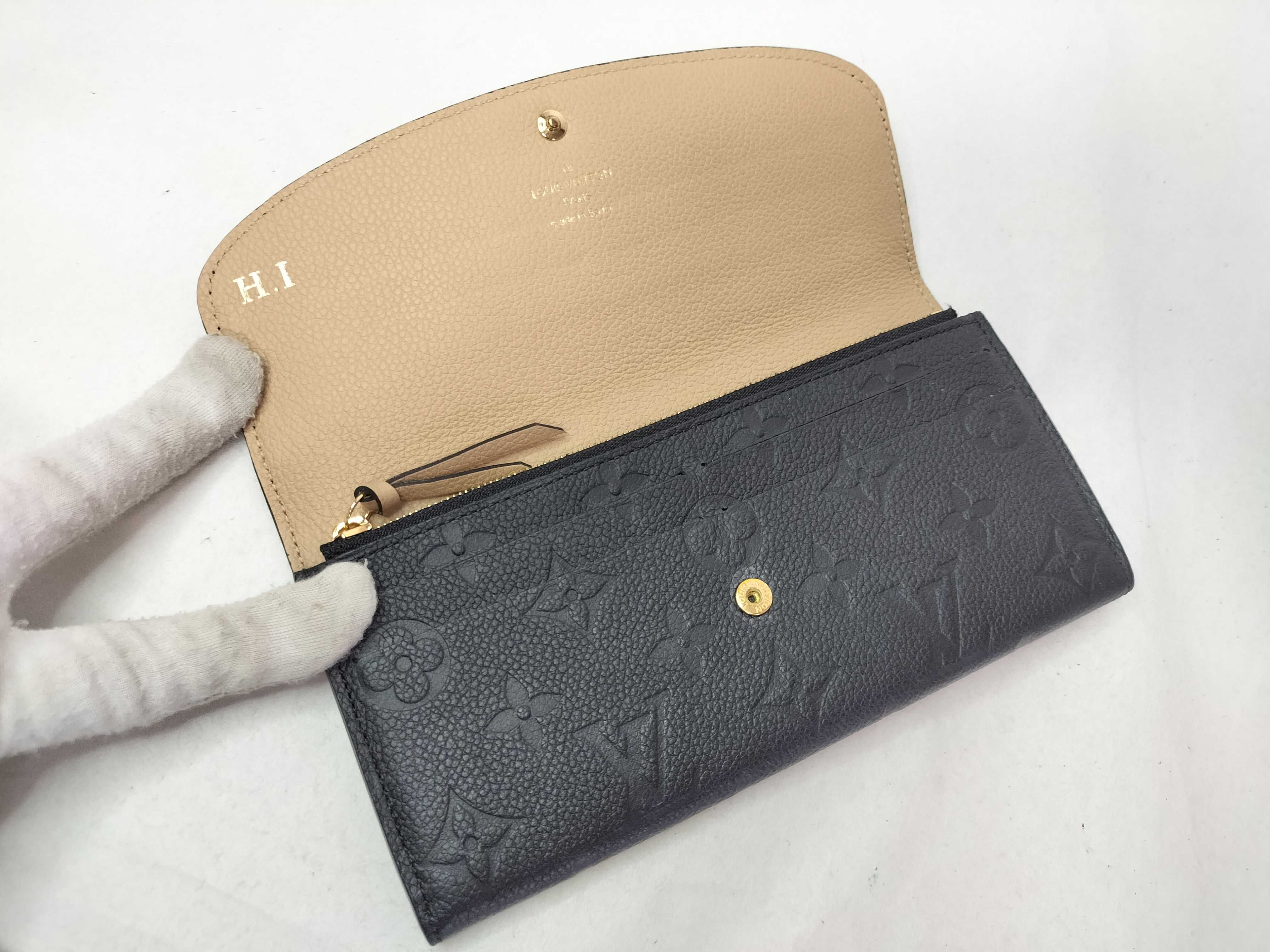 Monogram Empreinte Louis Vuitton Monogram Empreinte Portefeuille Emilie Long Wallet *With initials - M62369 RFID Wallet — view 9