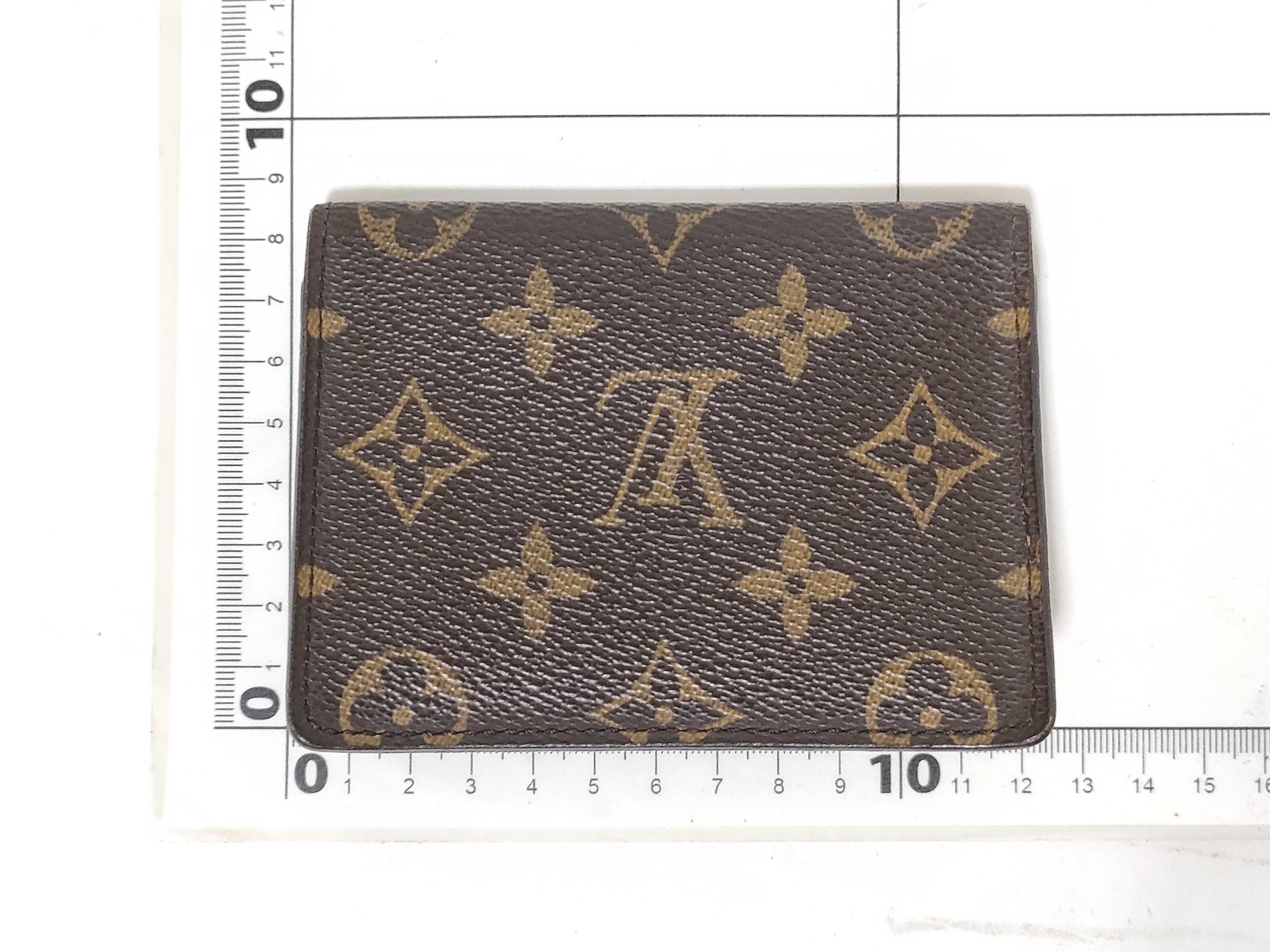 Monogram Porte 2 Cartes Vertical Card Case (Card Case/Pass Case/Business Card Holder) — view 2