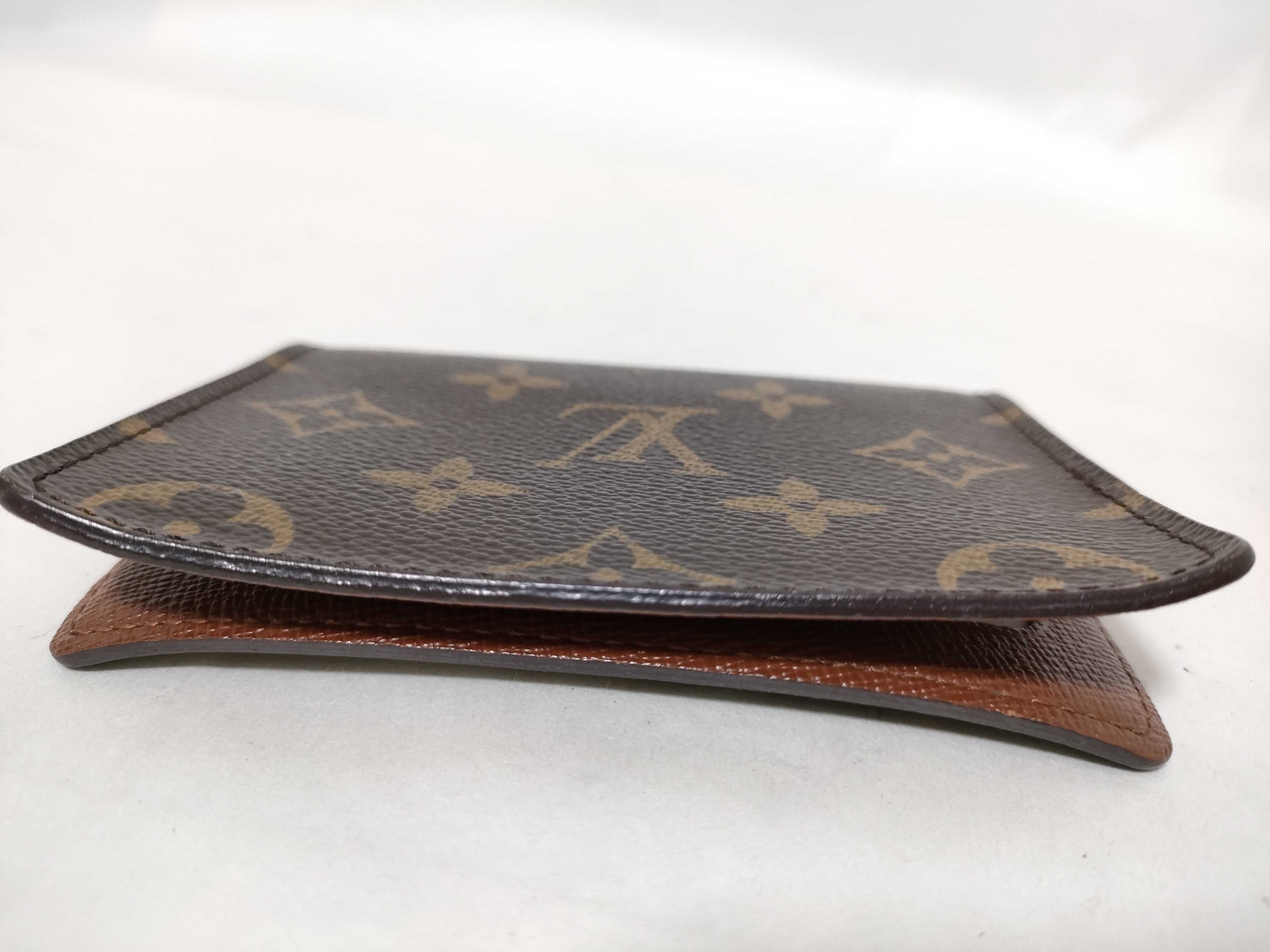 Monogram Porte 2 Cartes Vertical Card Case (Card Case/Pass Case/Business Card Holder) — view 4