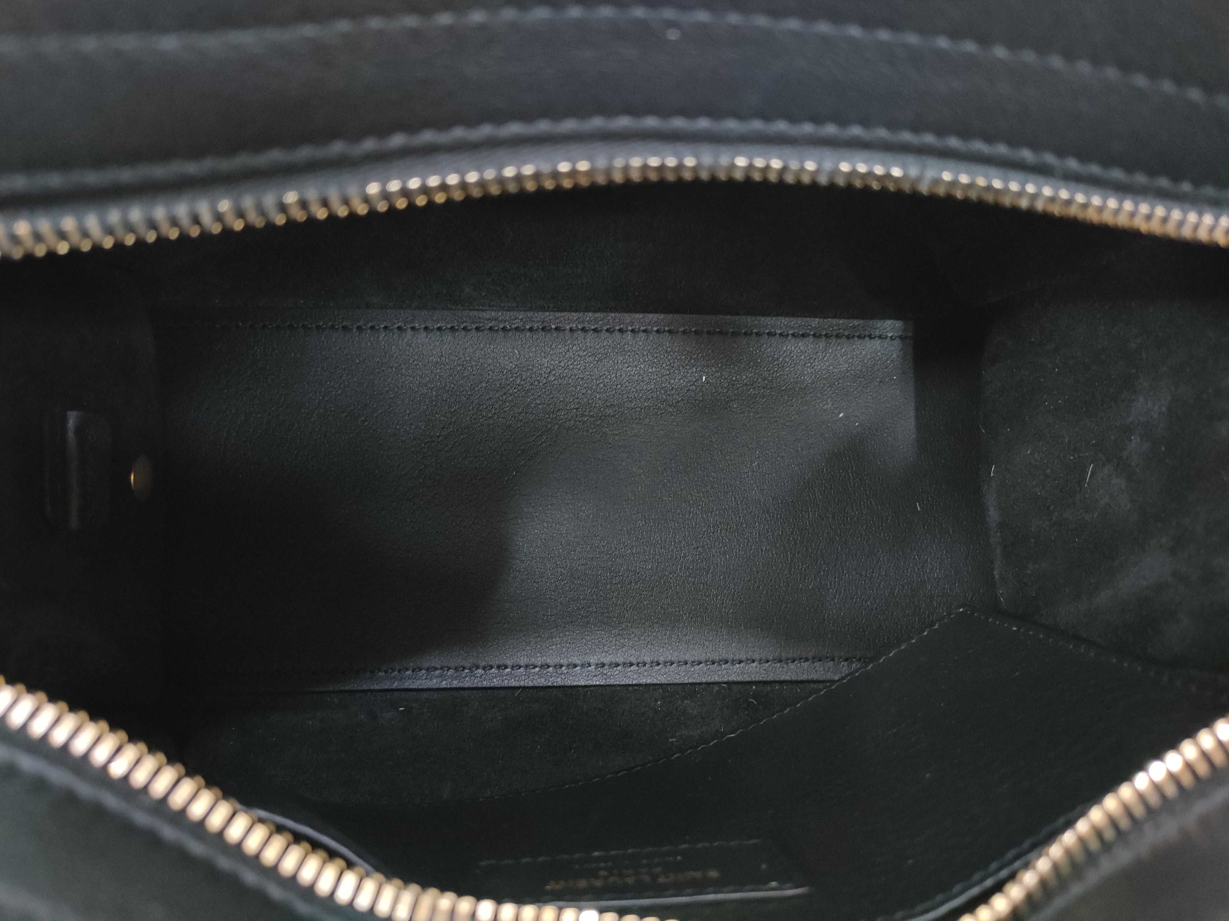 Baby Cabas 2-Way Handbag, Black, with ST trim. — view 12