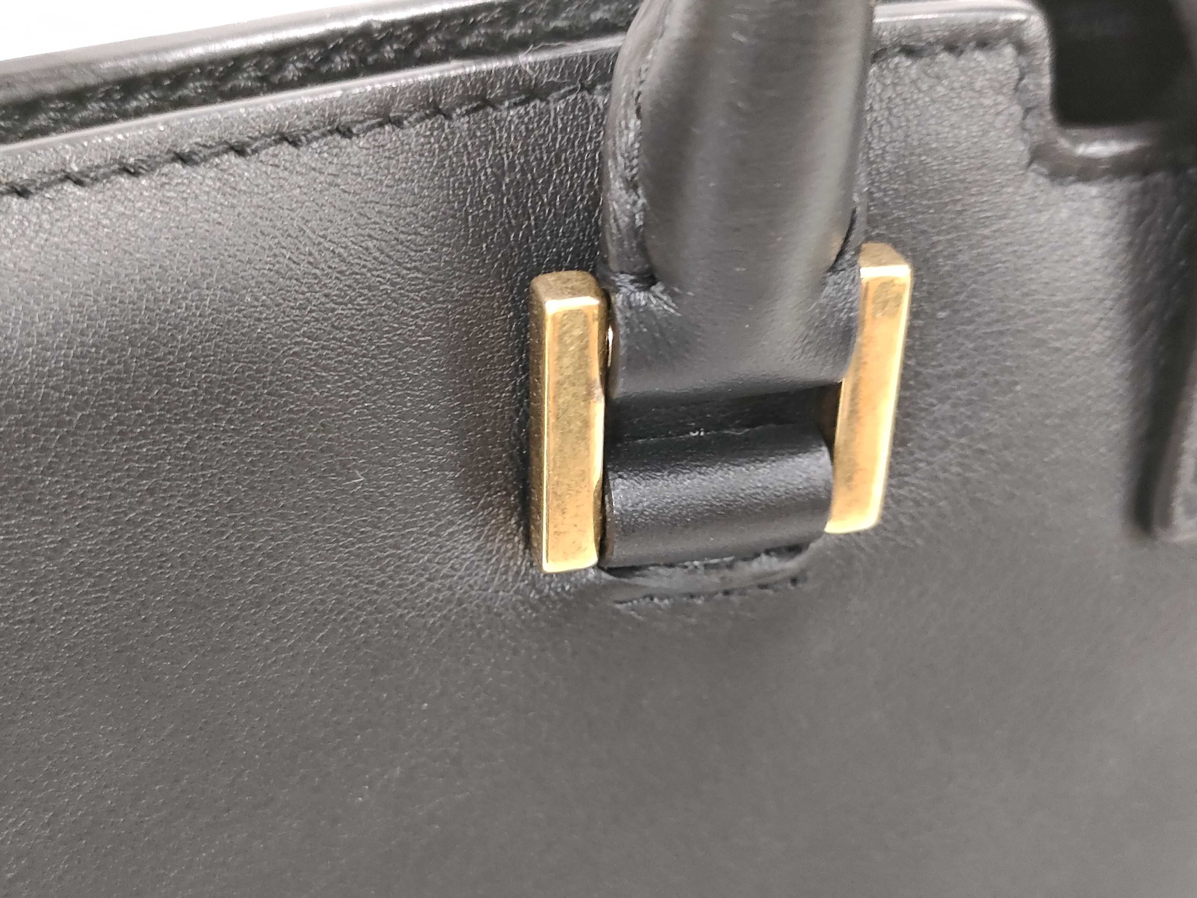 Baby Cabas 2-Way Handbag, Black, with ST trim. — view 5