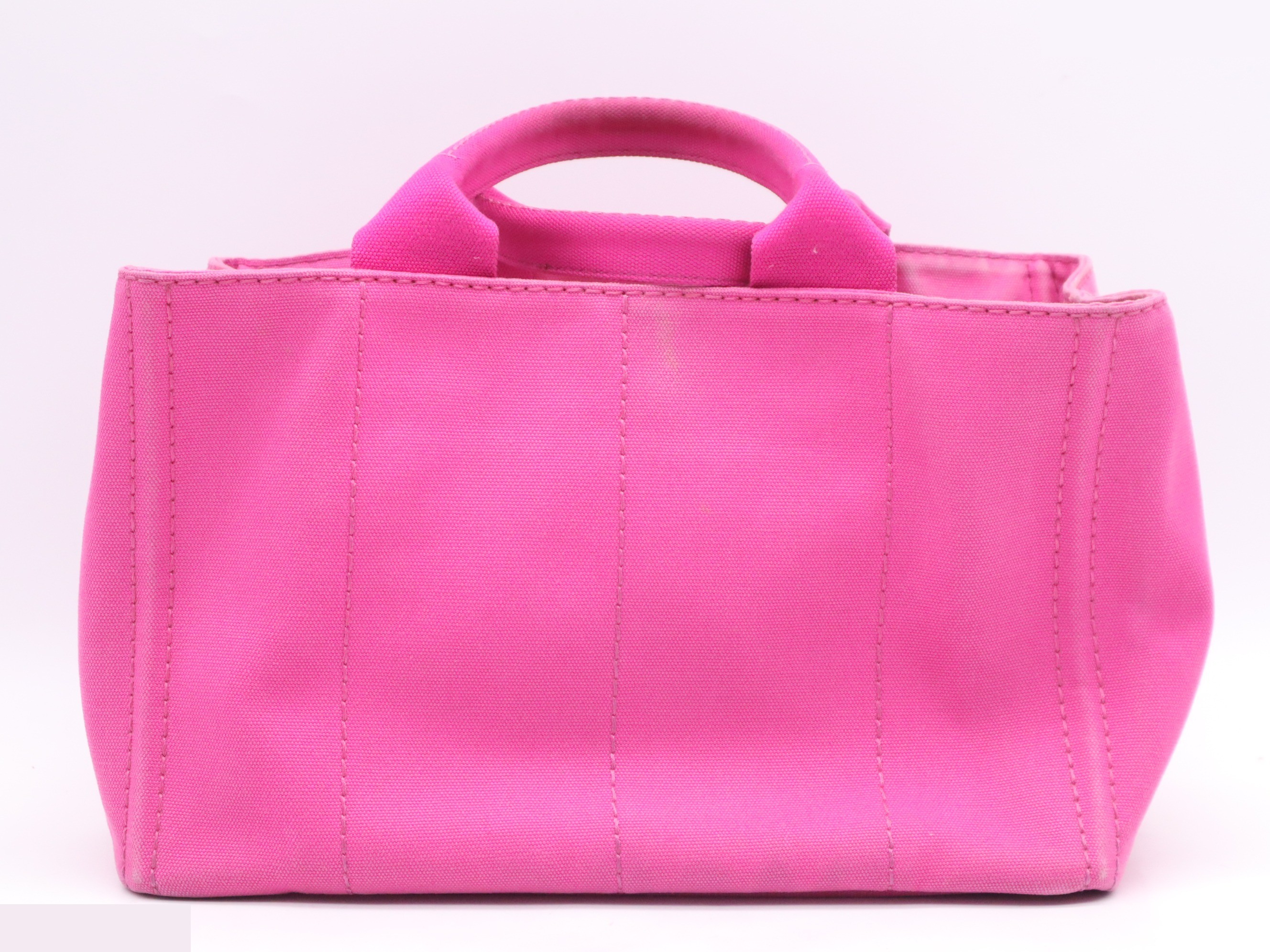 Canvas Canapa Tote Bag, Fuchsia, with Guarantee Card — view 2