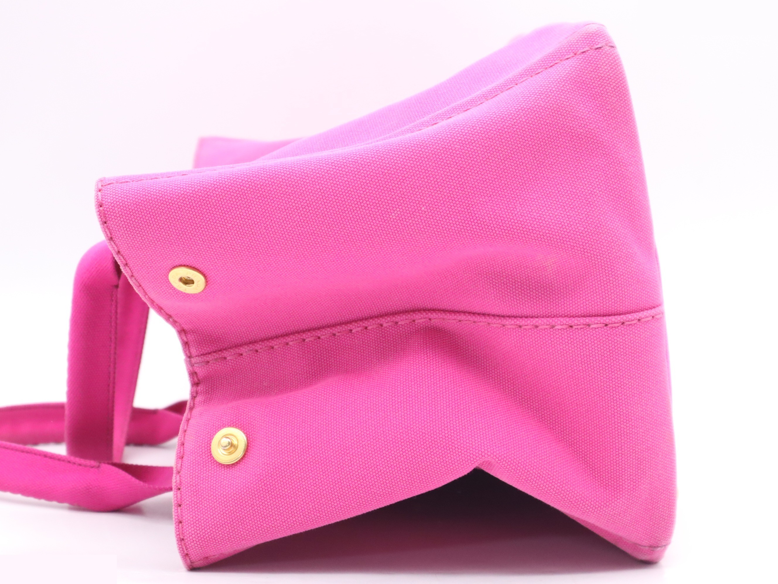 Canvas Canapa Tote Bag, Fuchsia, with Guarantee Card — view 3