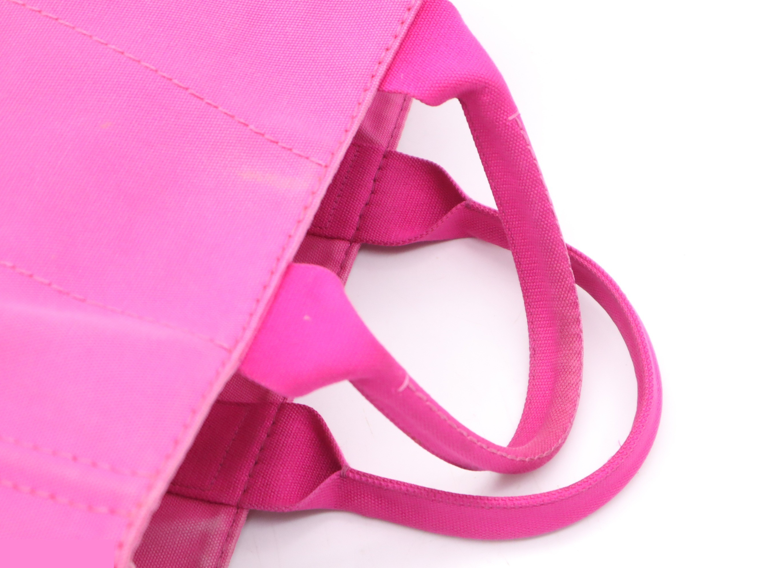 Canvas Canapa Tote Bag, Fuchsia, with Guarantee Card — view 6