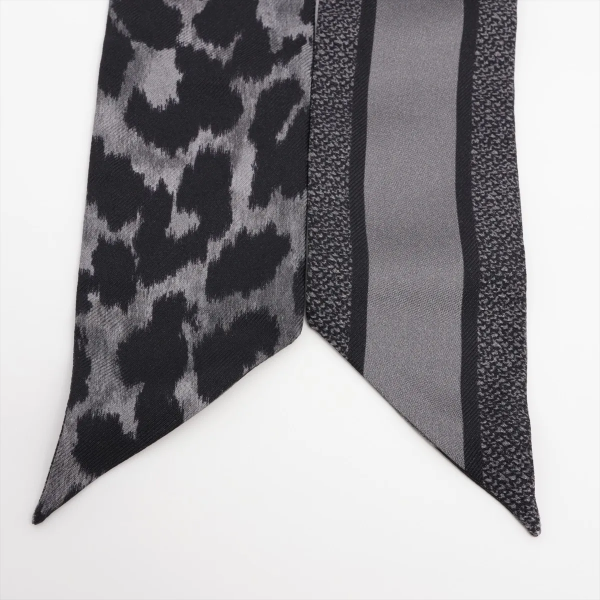 Mitzah scarf, black fabric, with some wear, — view 2
