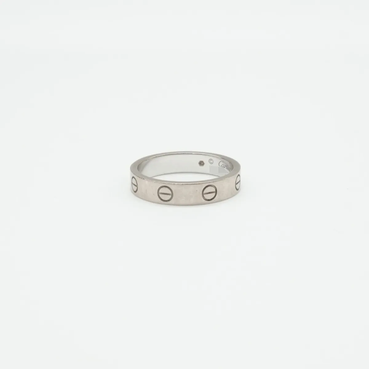 Mini Love 1P Diamond Ring 750(WG) 4.7g Size:53 GQC186 — view 6