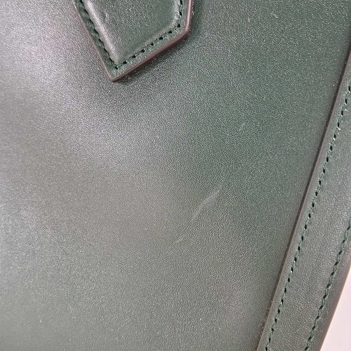 Bamboo Diana Leather 2-Way Handbag, Green, 853226 — view 13