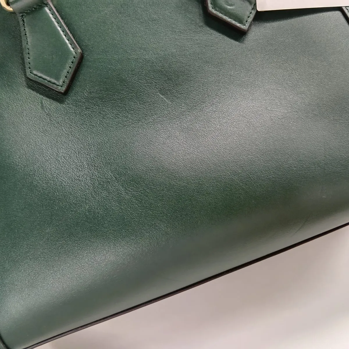 Bamboo Diana Leather 2-Way Handbag, Green, 853226 — view 14