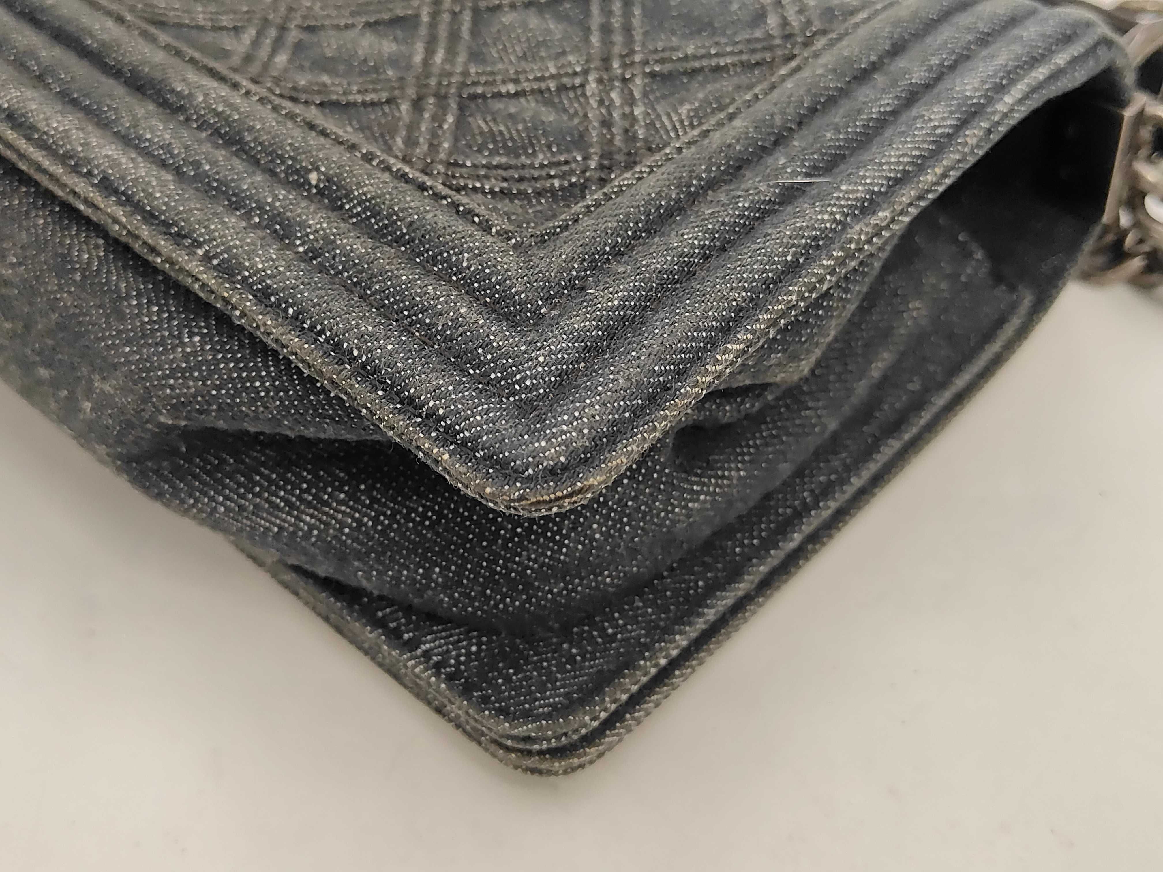 Boy Chanel Denim Chain Shoulder Bag — view 3
