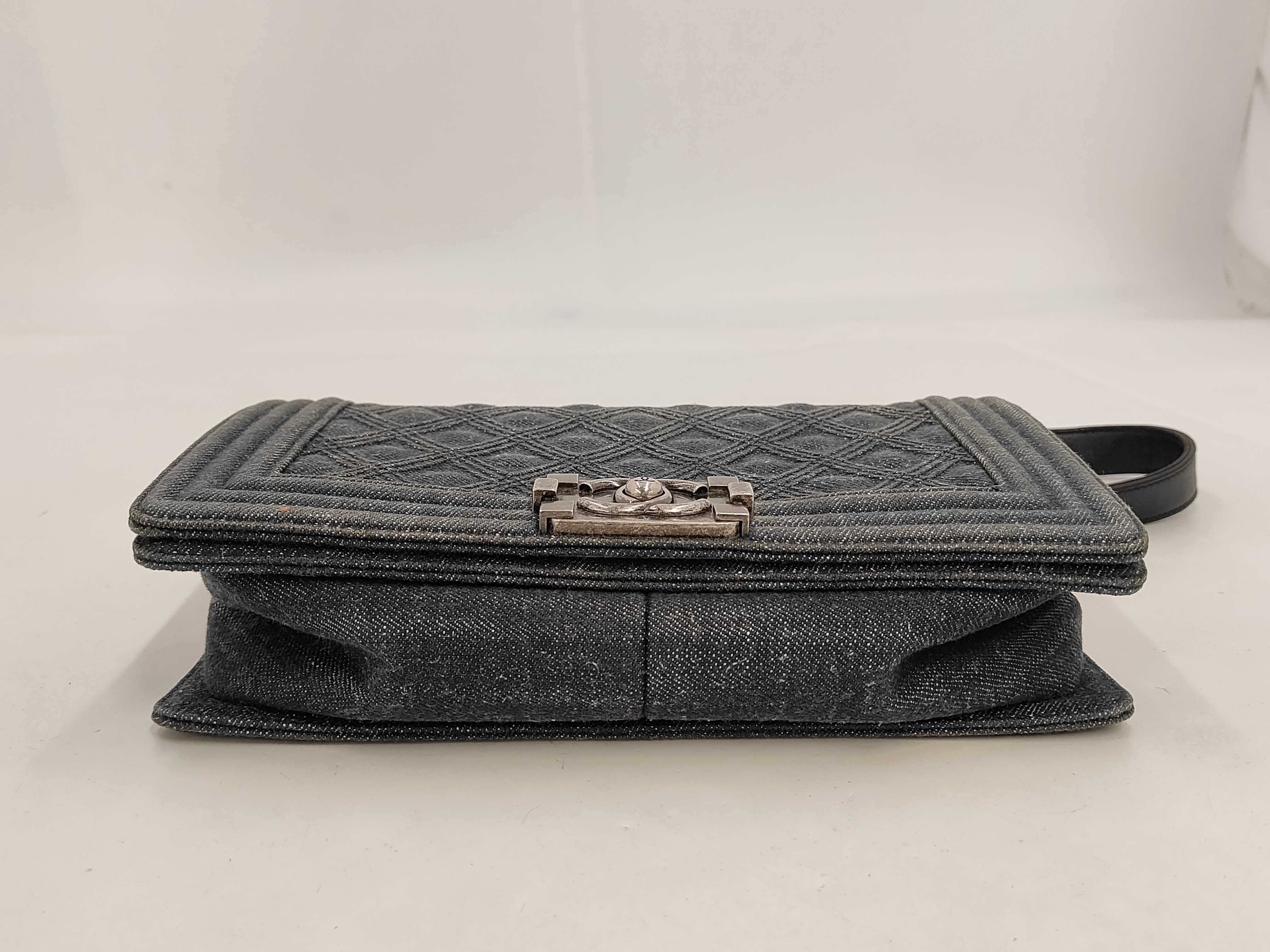 Boy Chanel Denim Chain Shoulder Bag — view 4