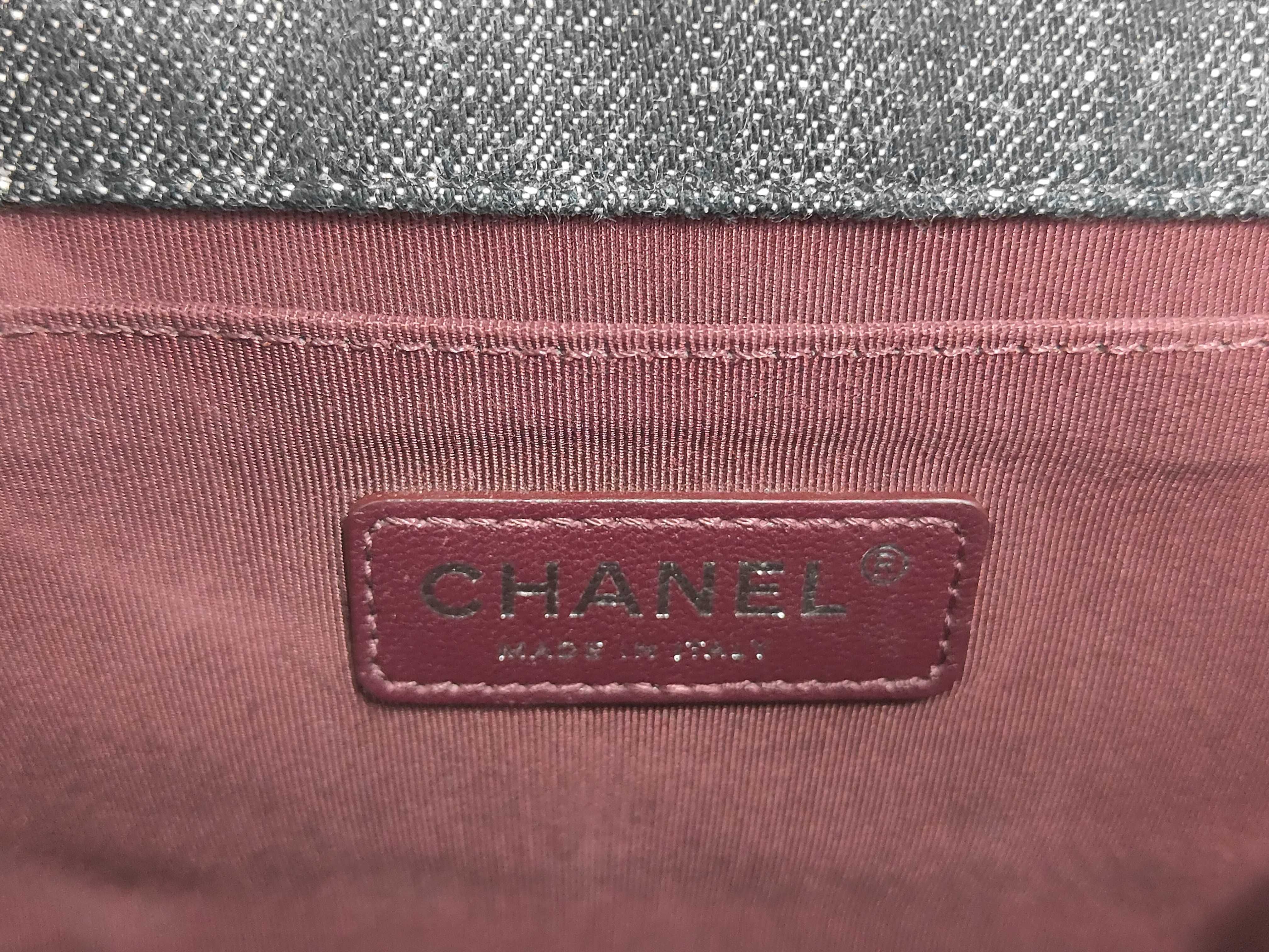 Boy Chanel Denim Chain Shoulder Bag — view 10