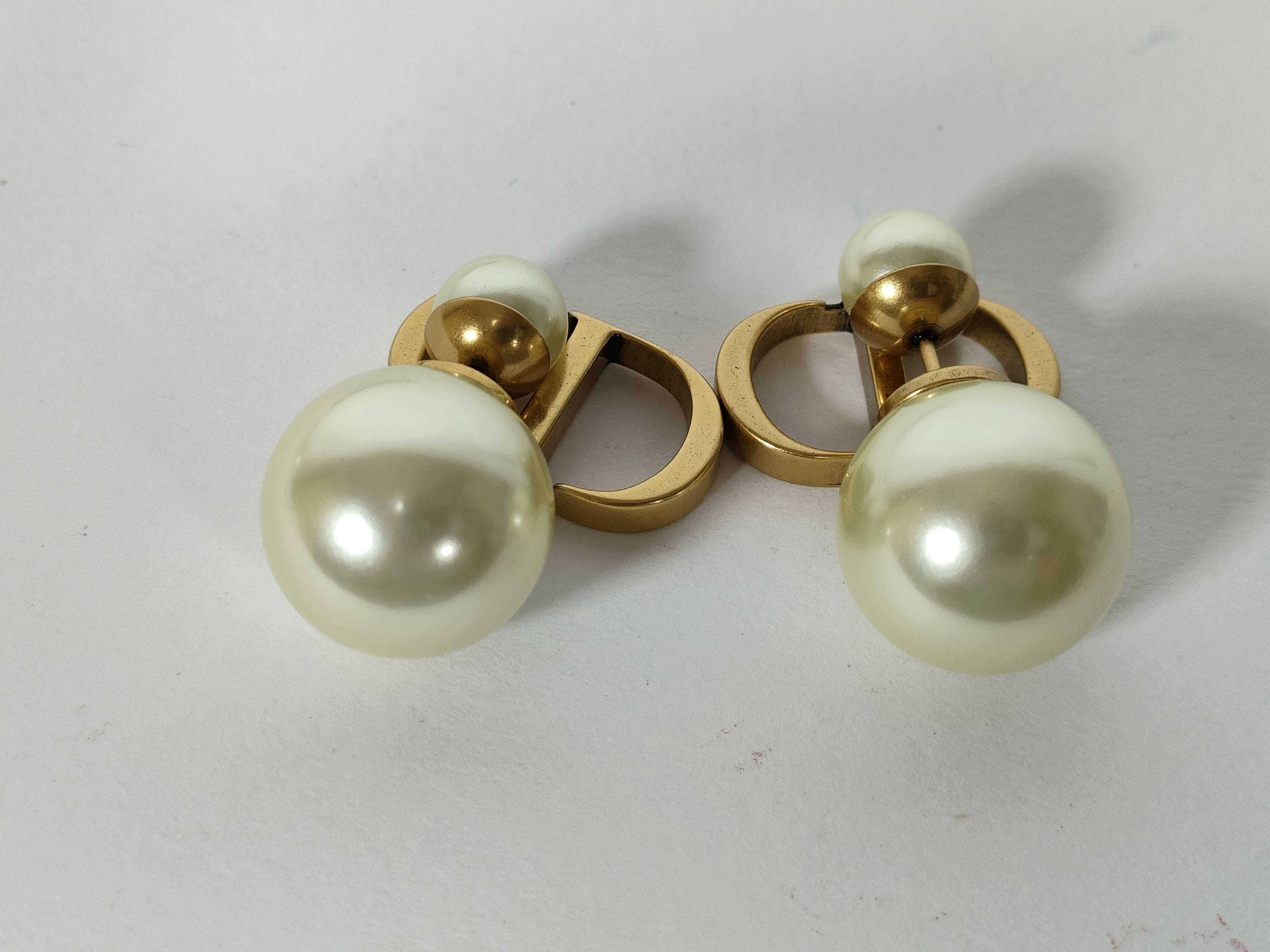 Tribal Pearl Earrings — view 2