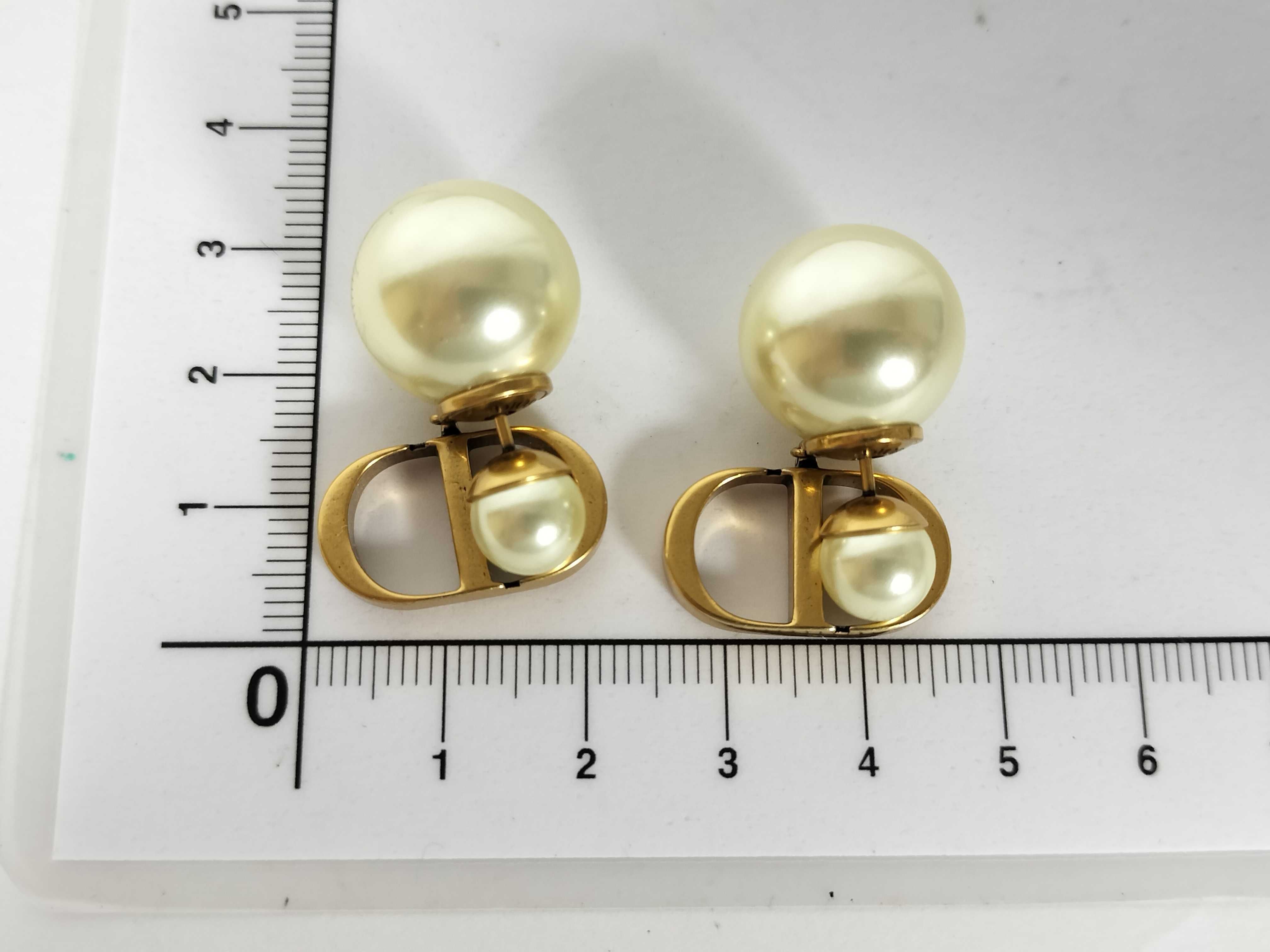 Tribal Pearl Earrings — view 3