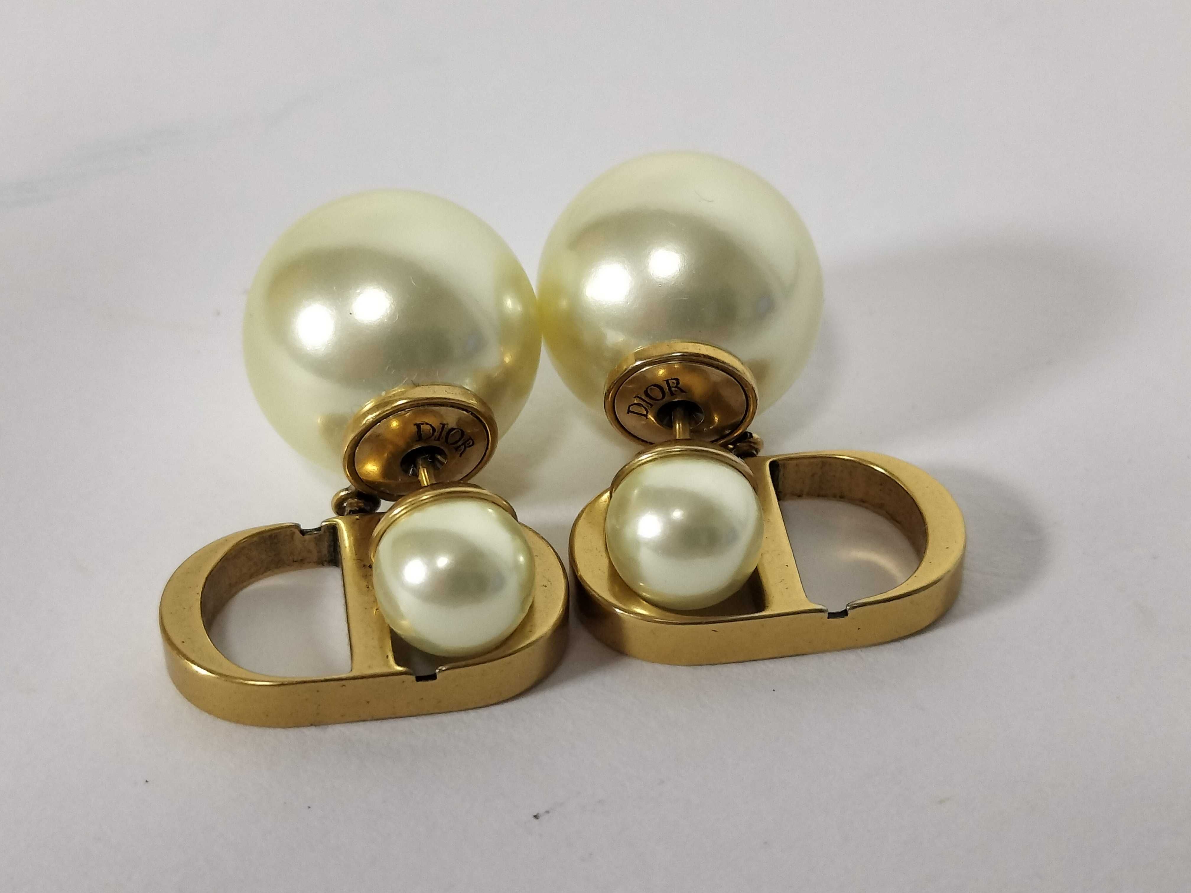 Tribal Pearl Earrings — view 4