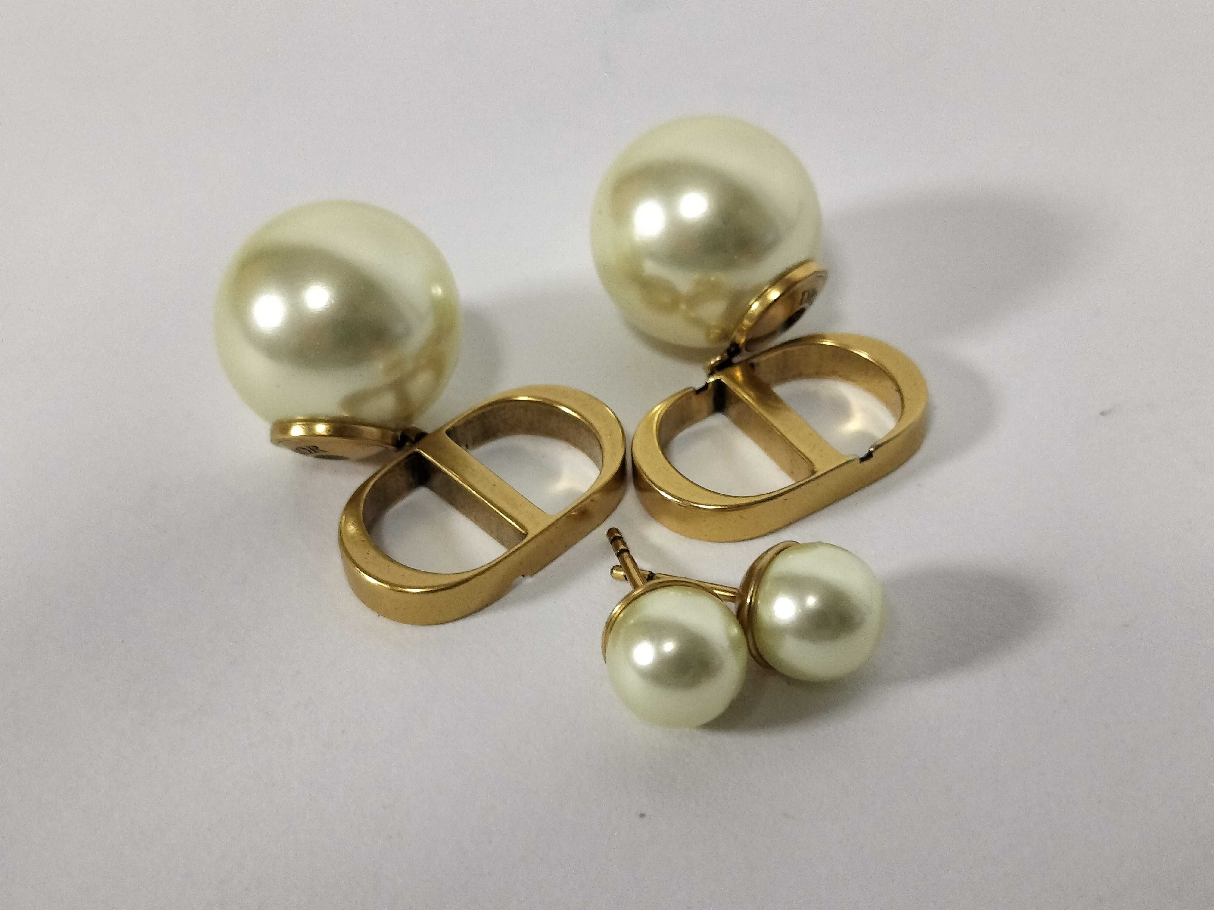 Tribal Pearl Earrings — view 5
