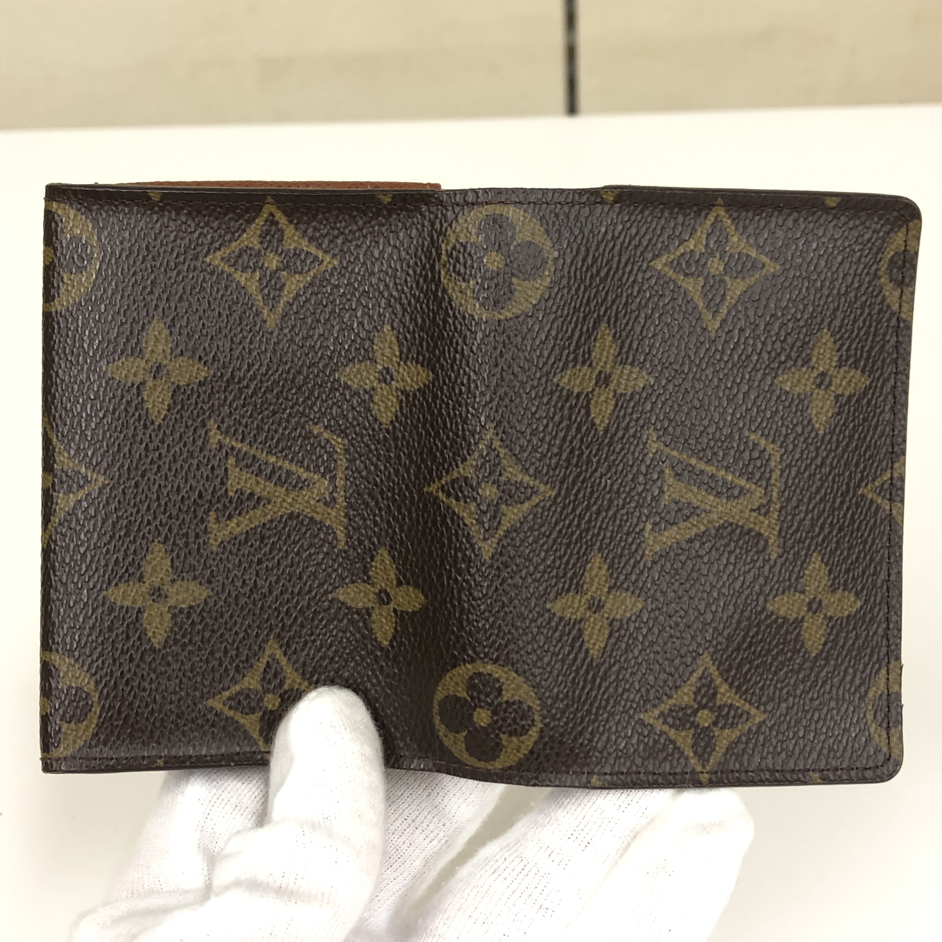 No stickiness Louis Vuitton Monogram Enveloppe Carte de Visite M62920 Card Case AS0011 Business Card Holder Pass Case Made in Spain Box Card Case — view 10