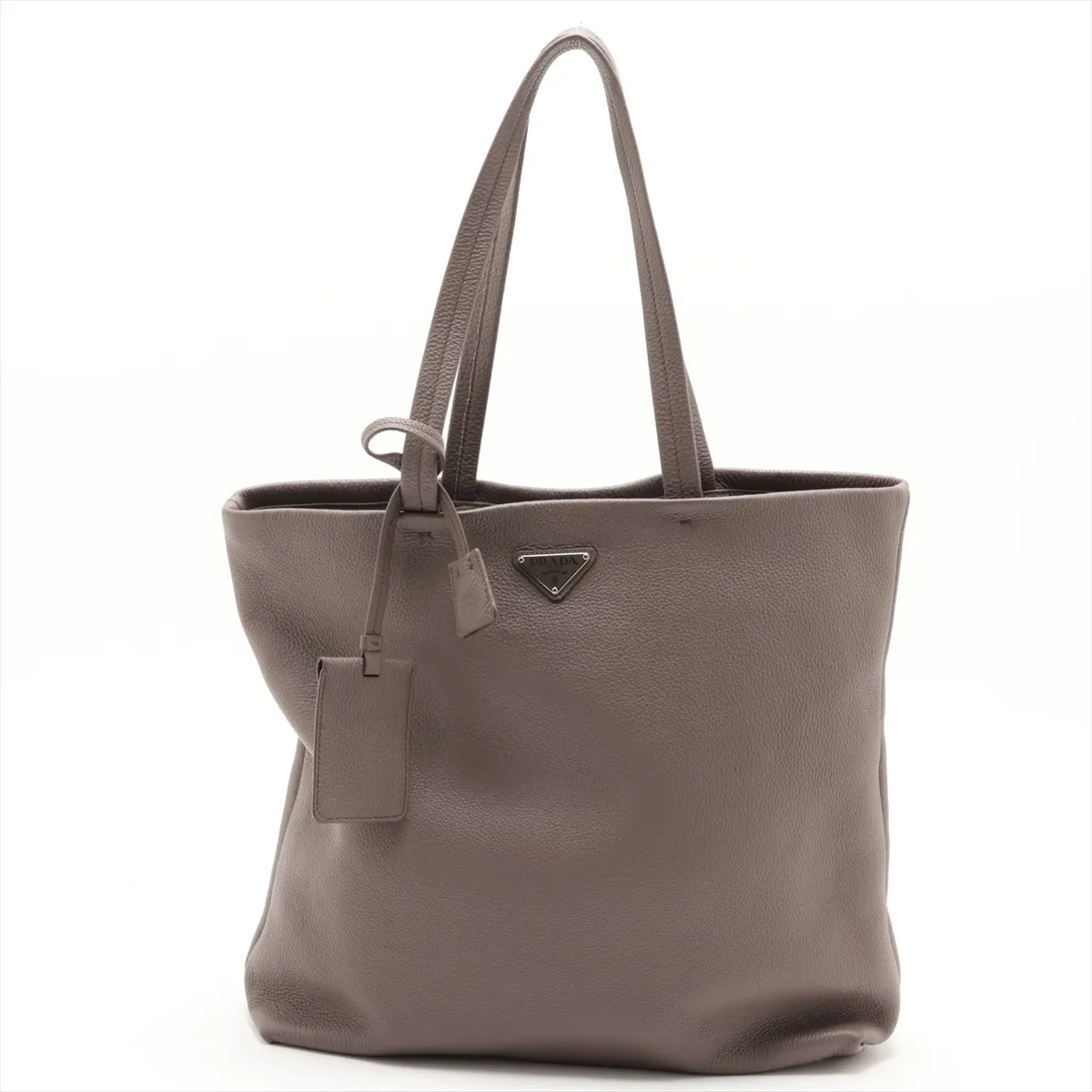 Vitello Daino 2VG130 Leather Tote Bag, Beige