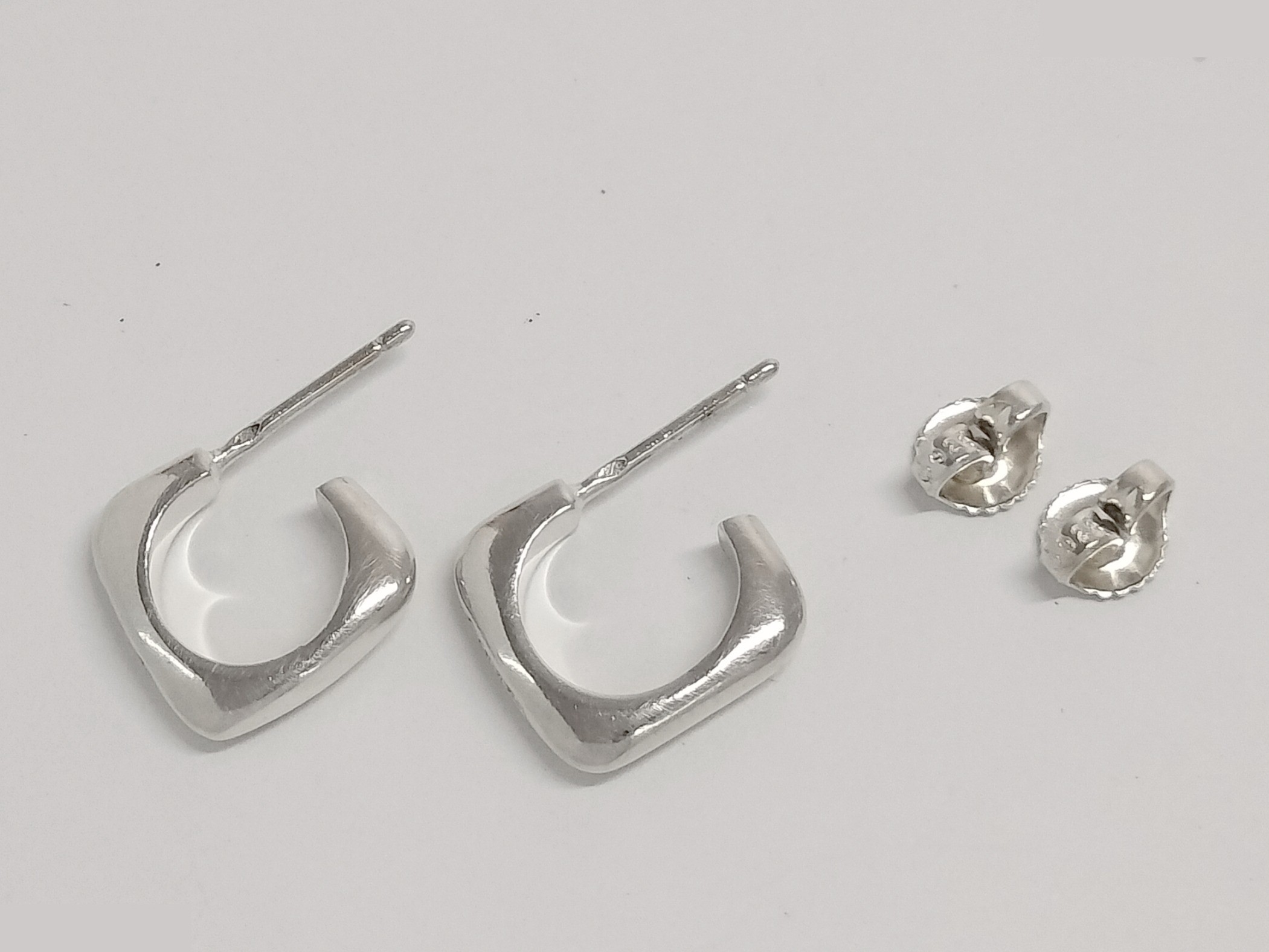 Logo 925 Silver Earrings 3.8g — view 6