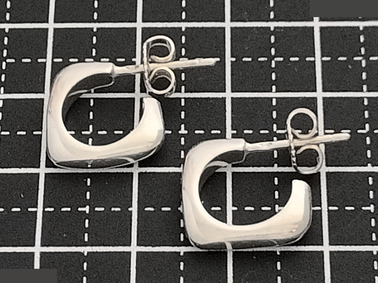 Logo 925 Silver Earrings 3.8g — view 7