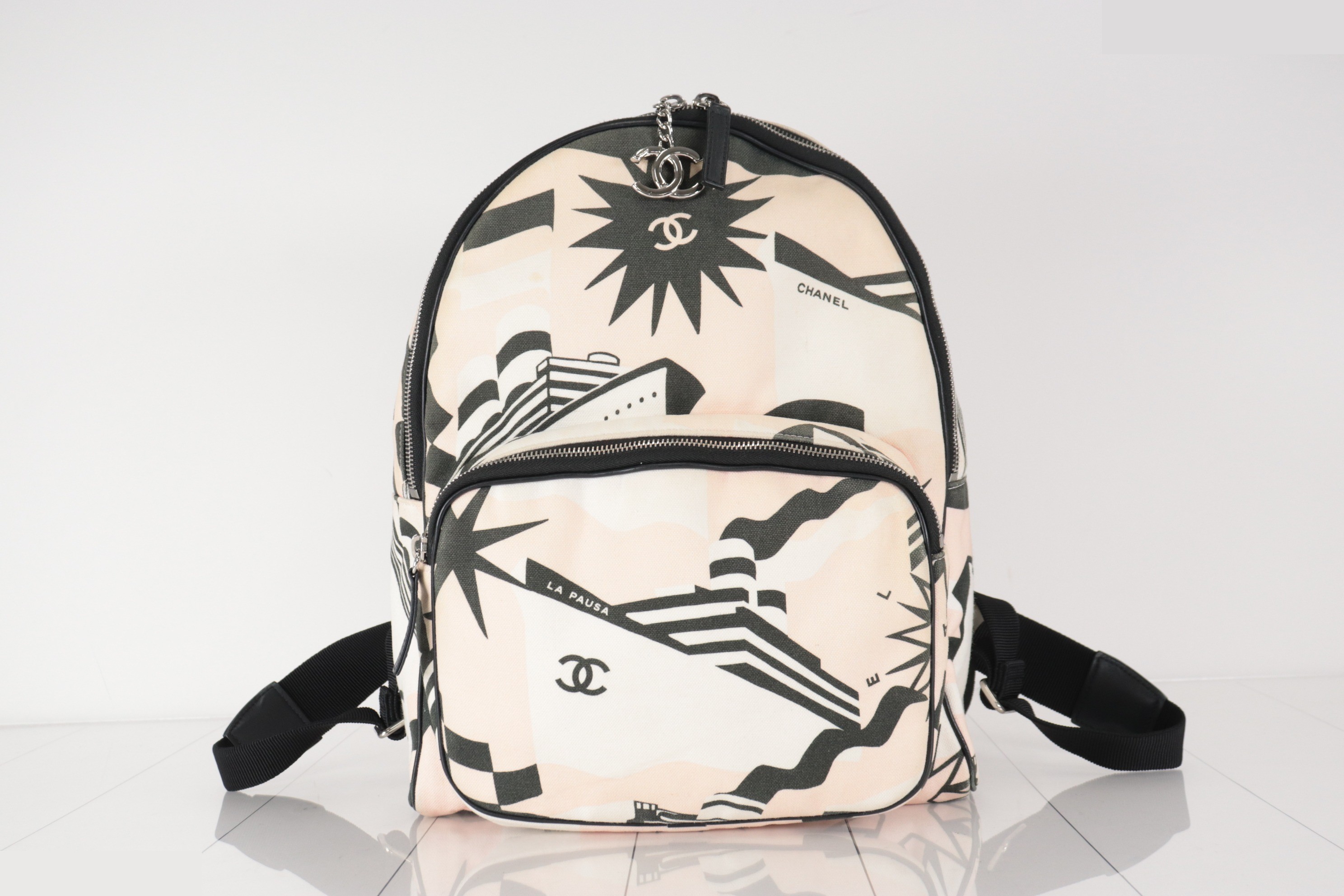 La Pausa Canvas Backpack, Multi-color, Item No. 27 — view 2