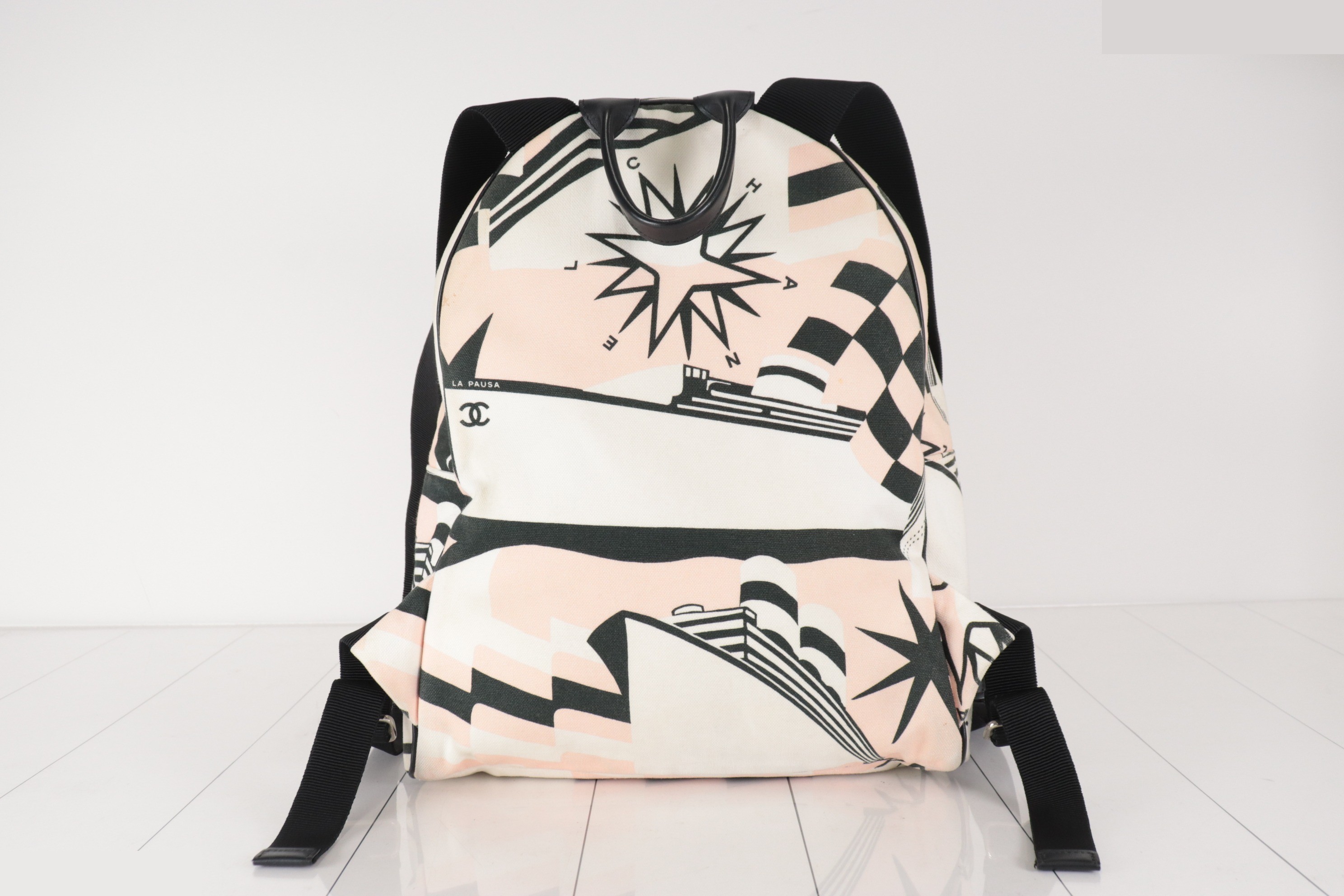 La Pausa Canvas Backpack, Multi-color, Item No. 27 — view 3