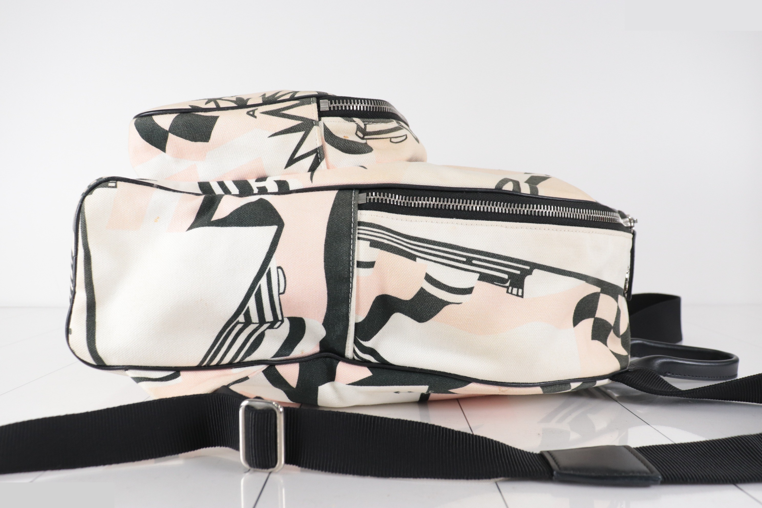 La Pausa Canvas Backpack, Multi-color, Item No. 27 — view 5