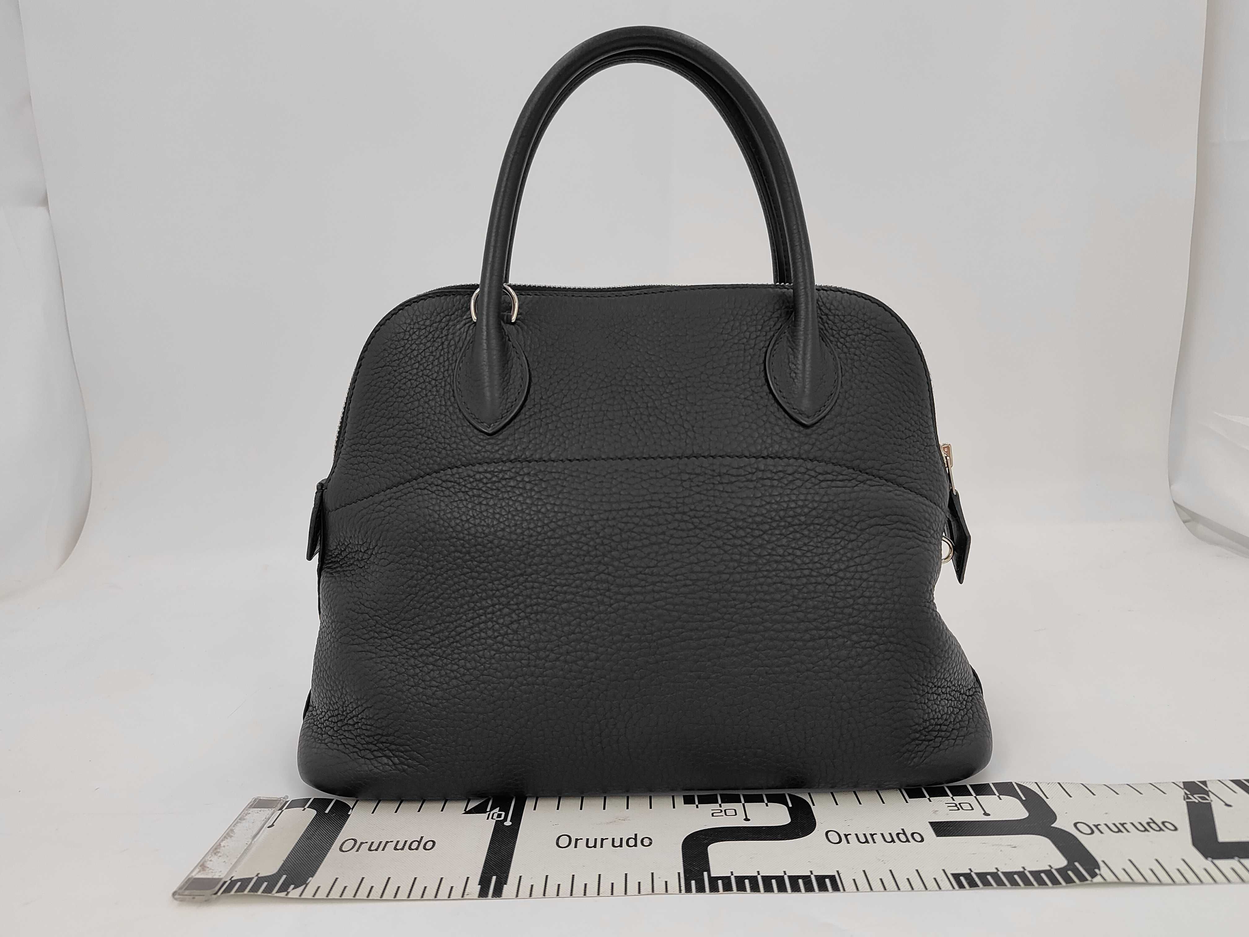 Bolide 31 Taurillon Clemence Leather Handbag with Silver Hardware — view 2