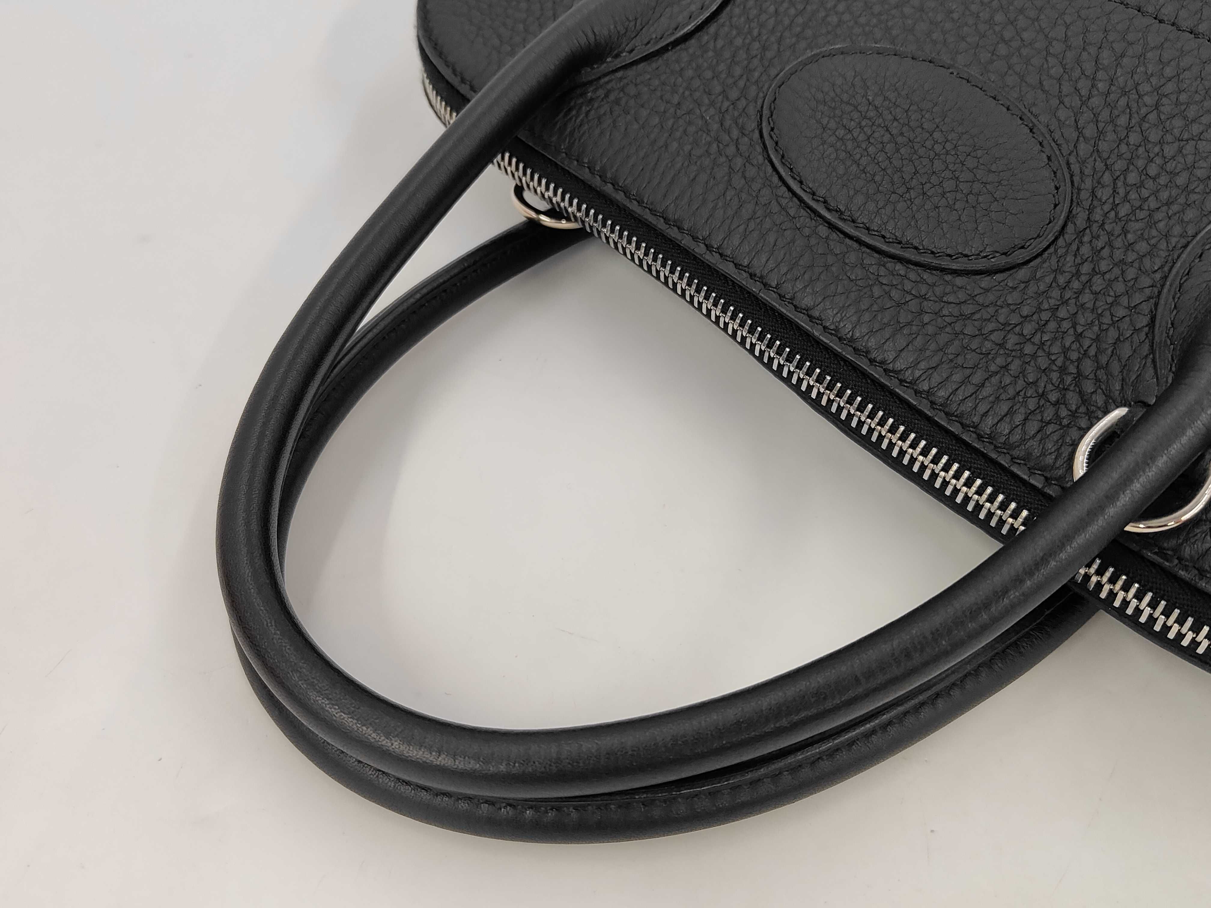 Bolide 31 Taurillon Clemence Leather Handbag with Silver Hardware — view 3