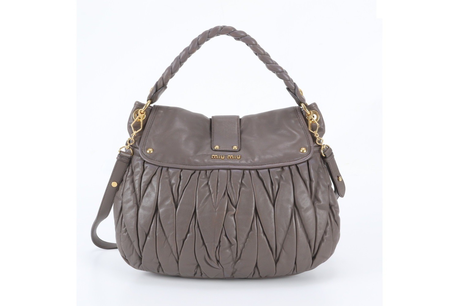 Matelassé Coffer Leather 2-Way Shoulder Bag, Crossbody Bag, Handbag — view 4