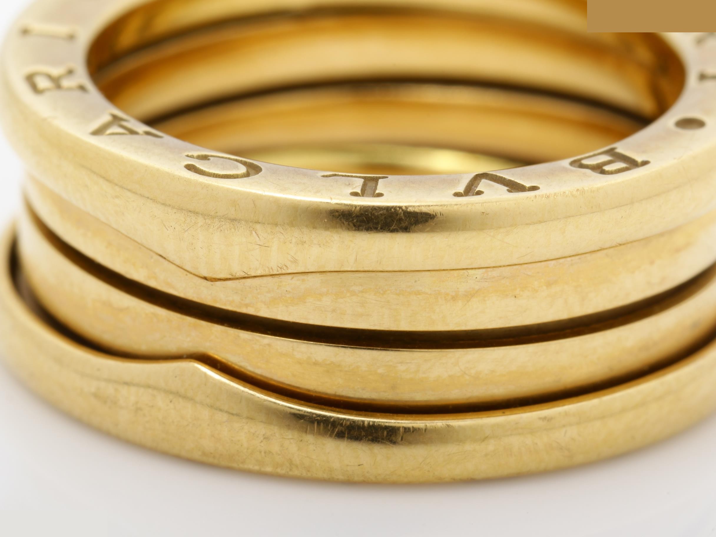 B.zero1 (precious metal) ring, 750PG, 9.2g, size #52 — view 3