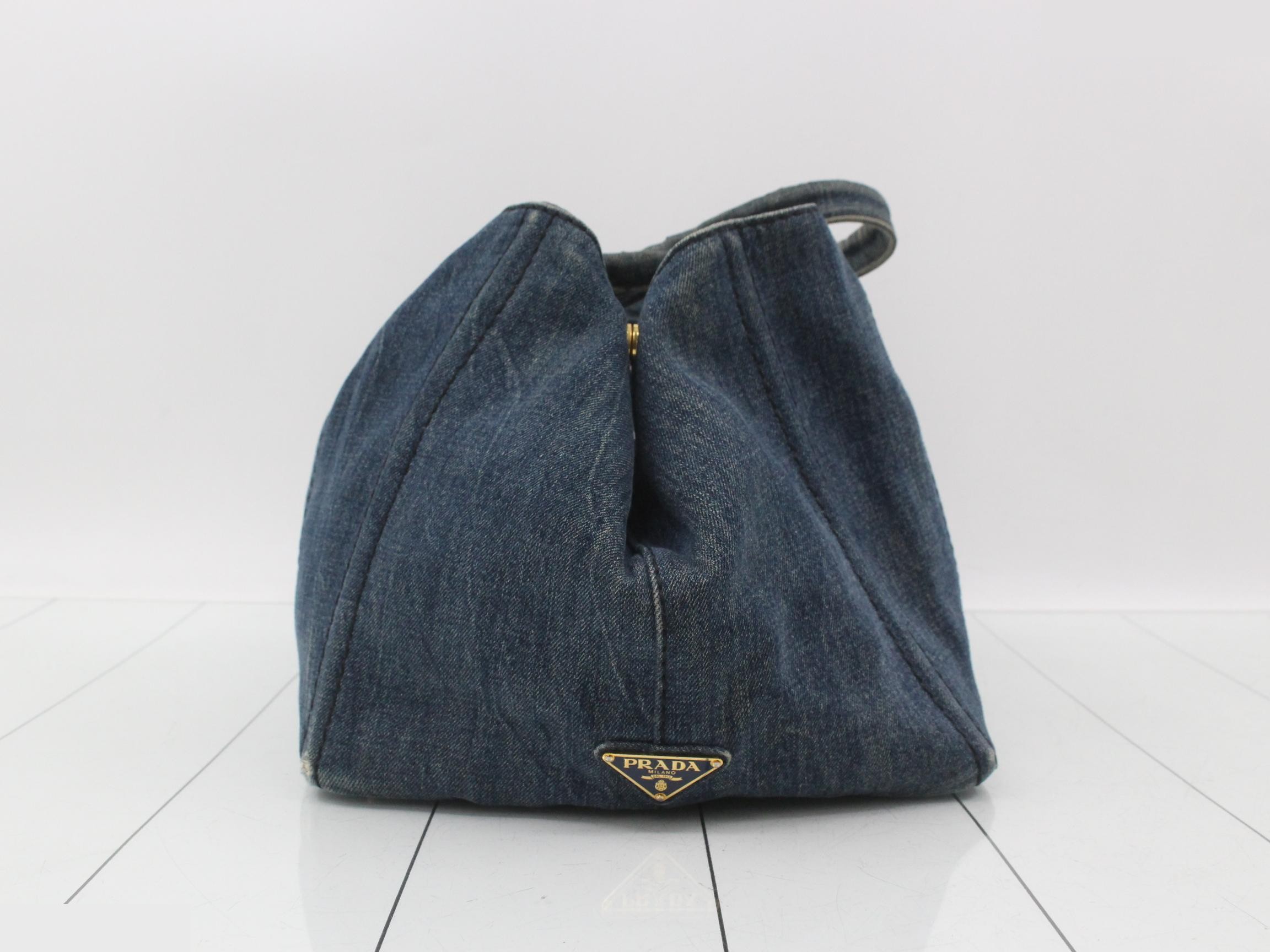 Canapa handbag, denim, size L — view 4