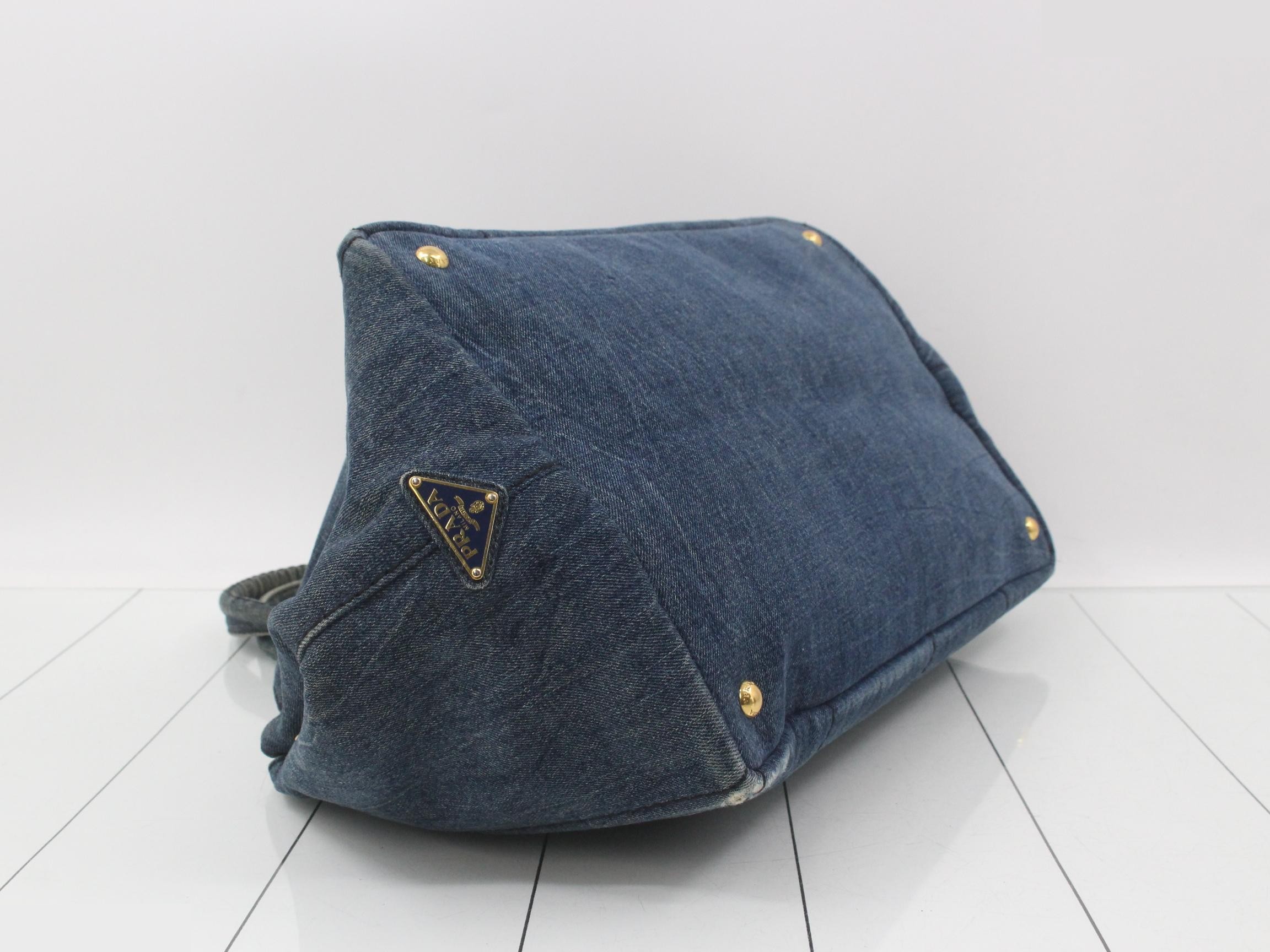Canapa handbag, denim, size L — view 5