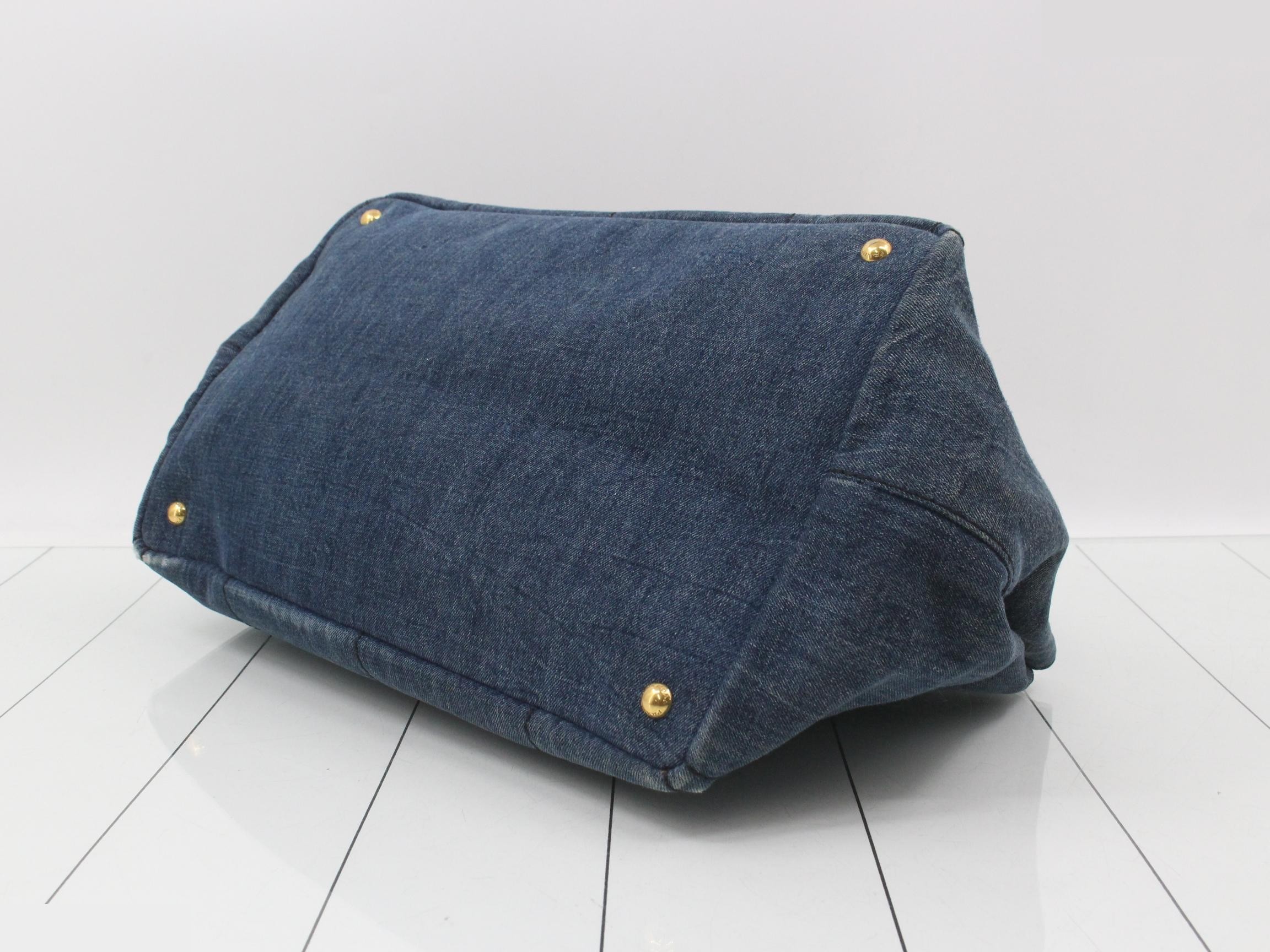 Canapa handbag, denim, size L — view 6