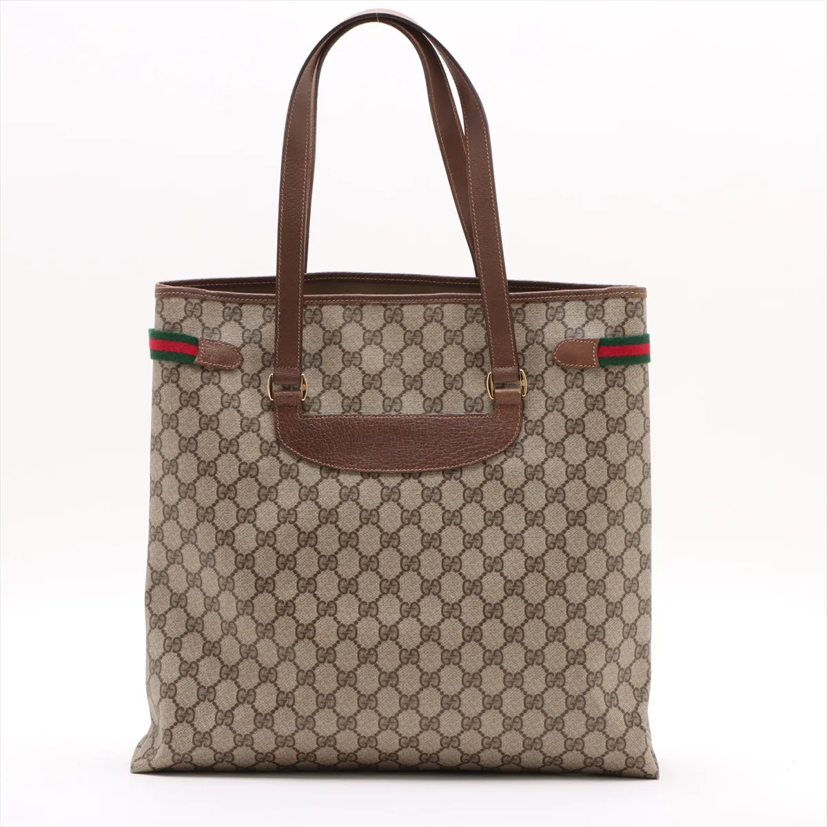 GG Supreme PVC x Leather Tote Bag Beige — view 2