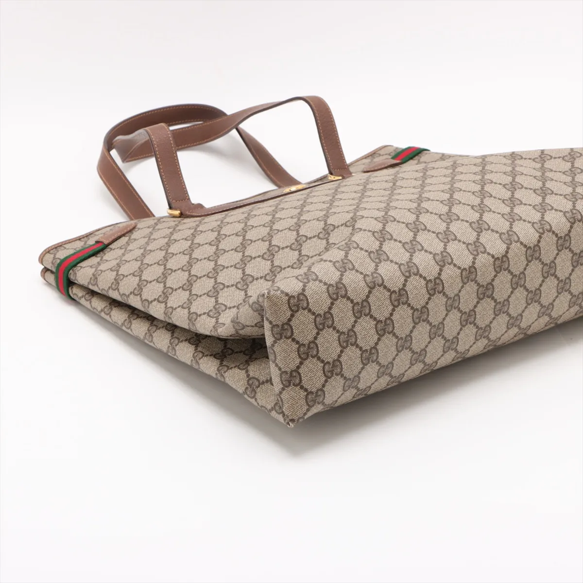 GG Supreme PVC x Leather Tote Bag Beige — view 4